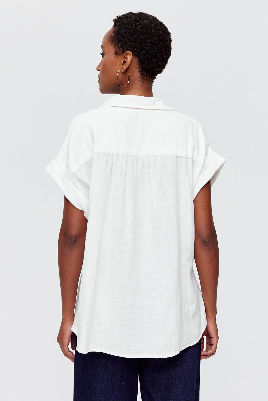 Cotton gauze shirt