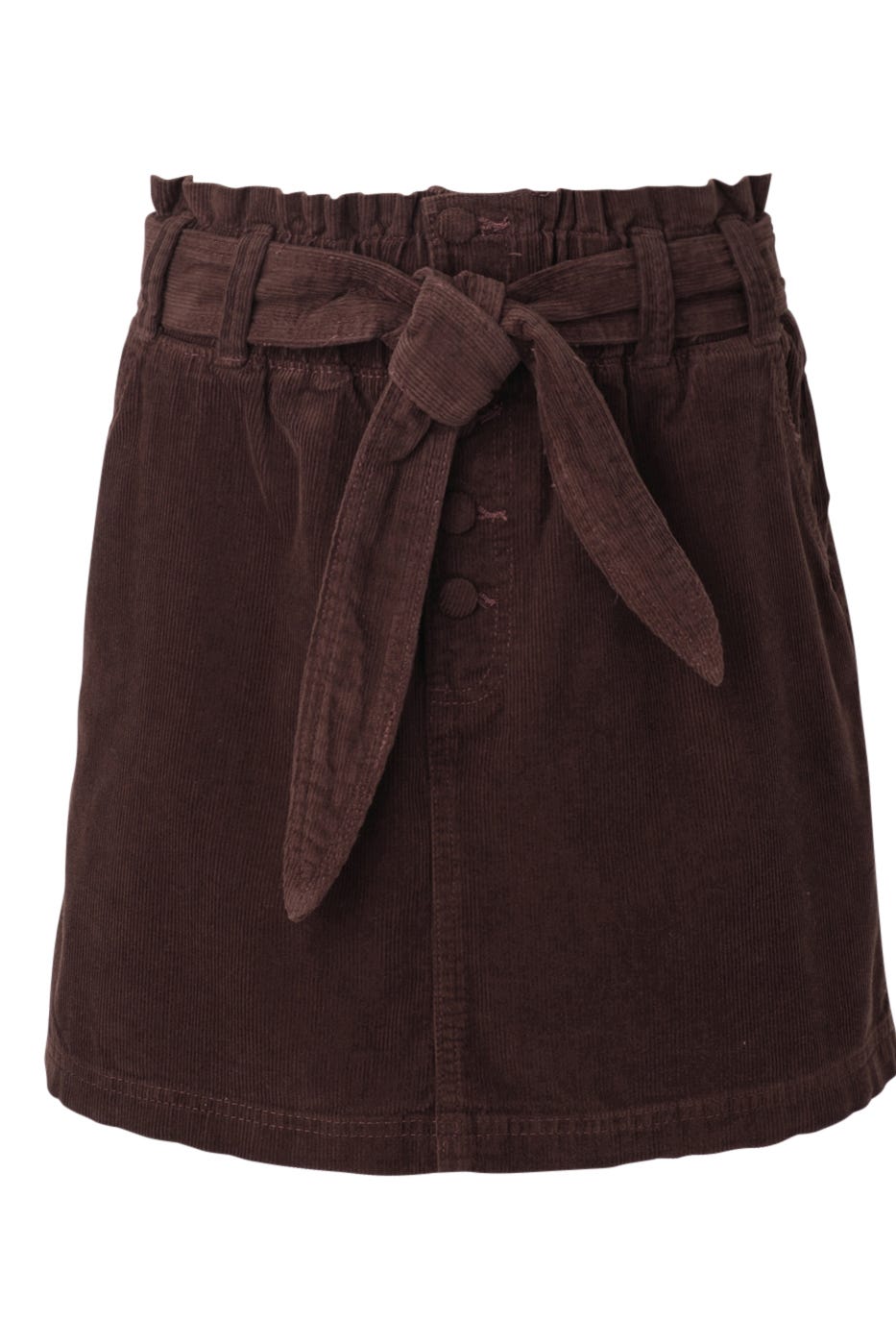 Corduroy paperbag skirt