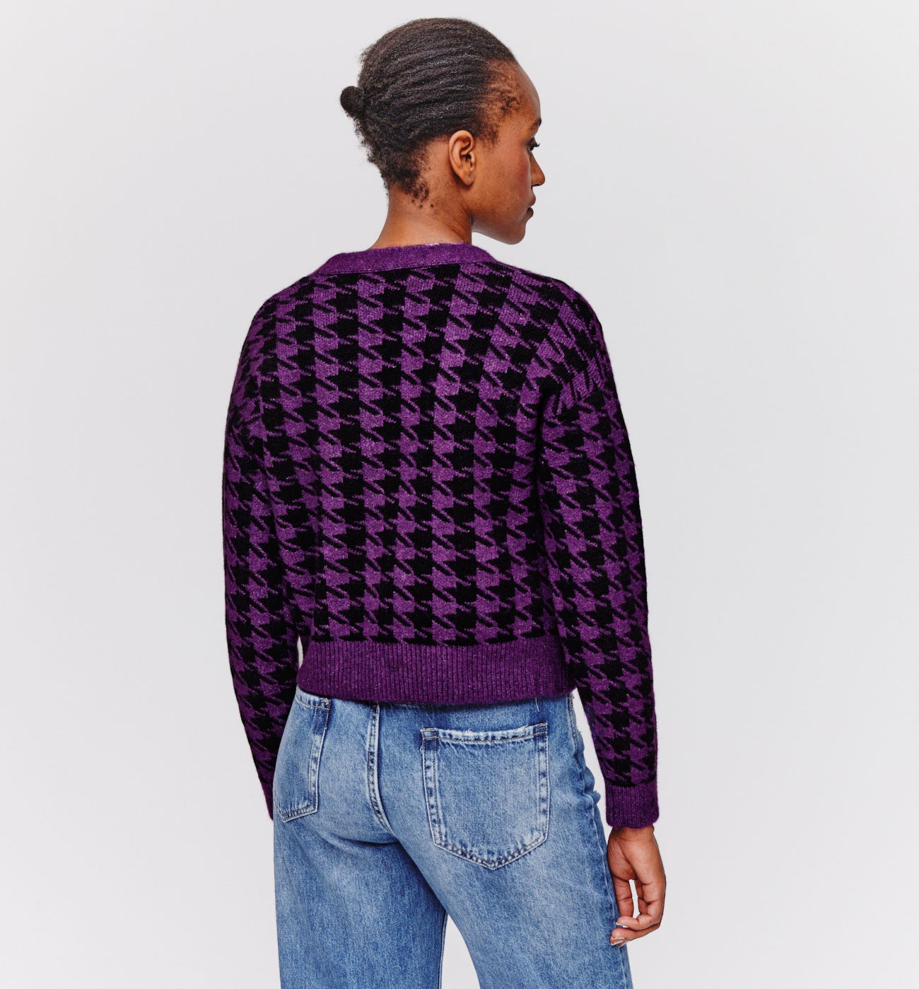 Jacquard-Kurzcardigan
