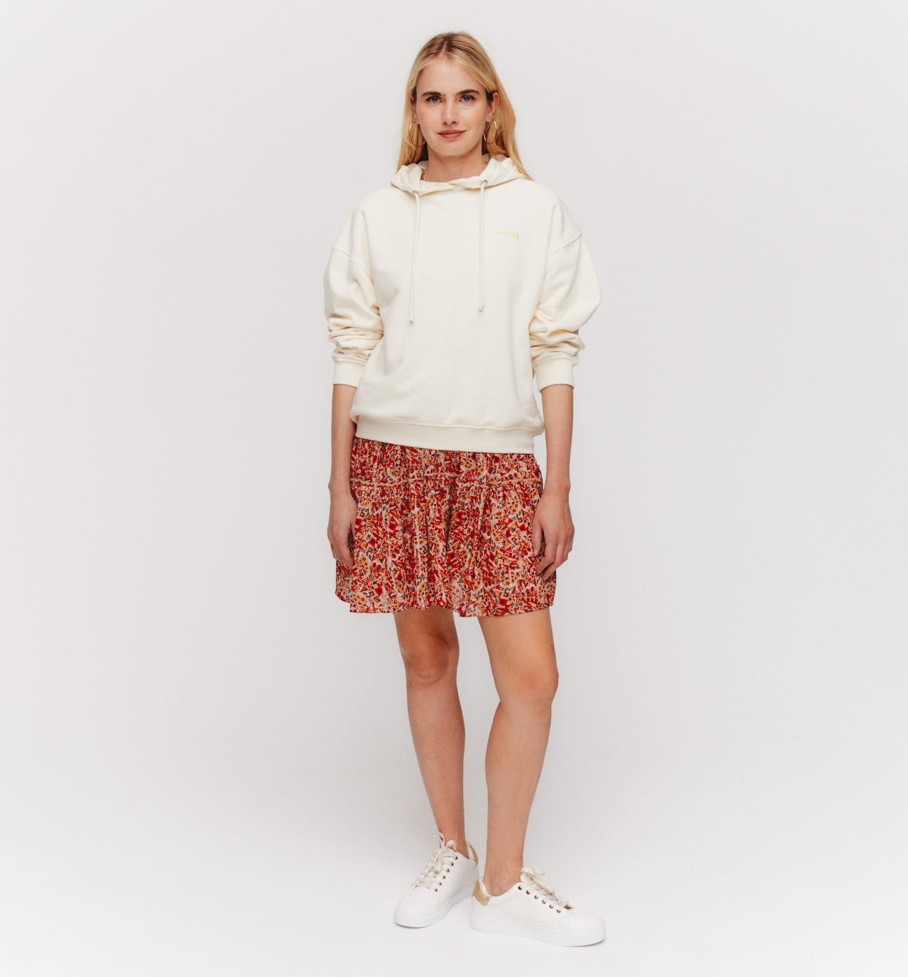Falda corta estampada