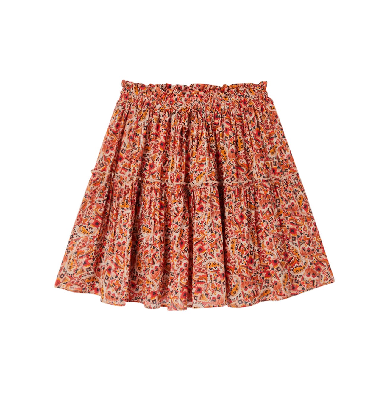 Falda corta estampada