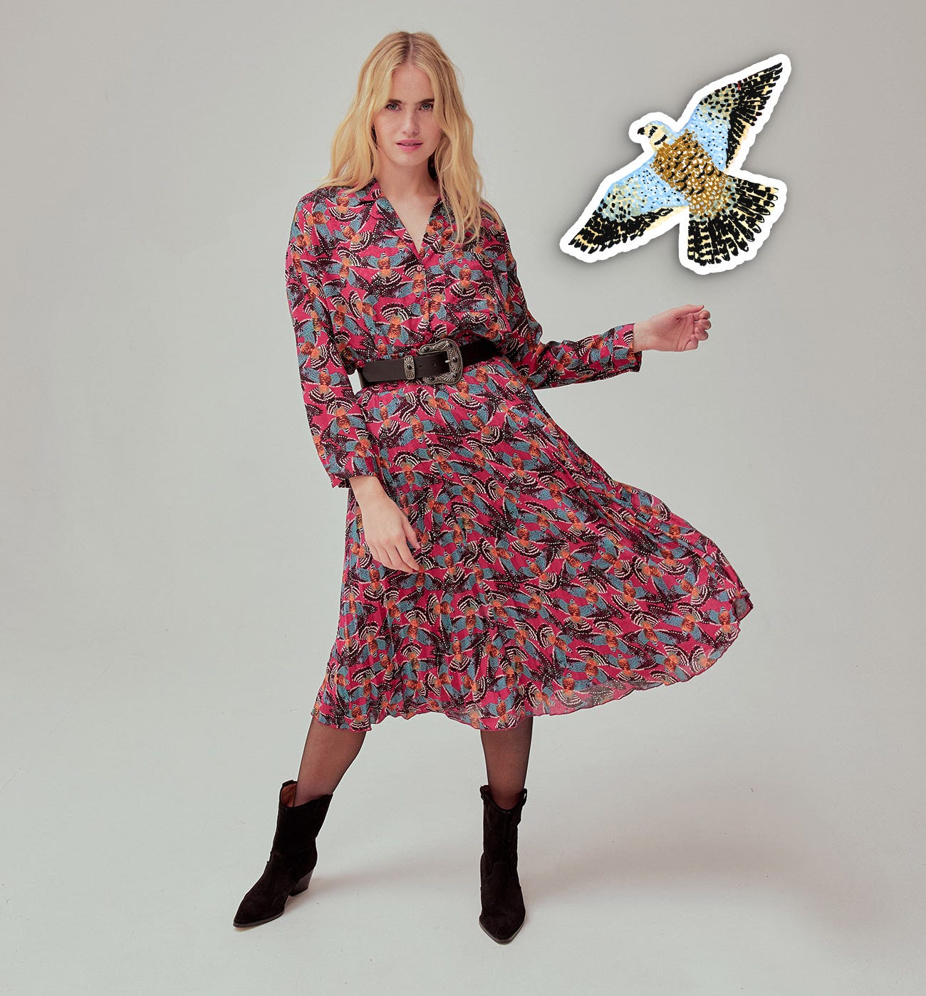 Promod-signed midi skirt