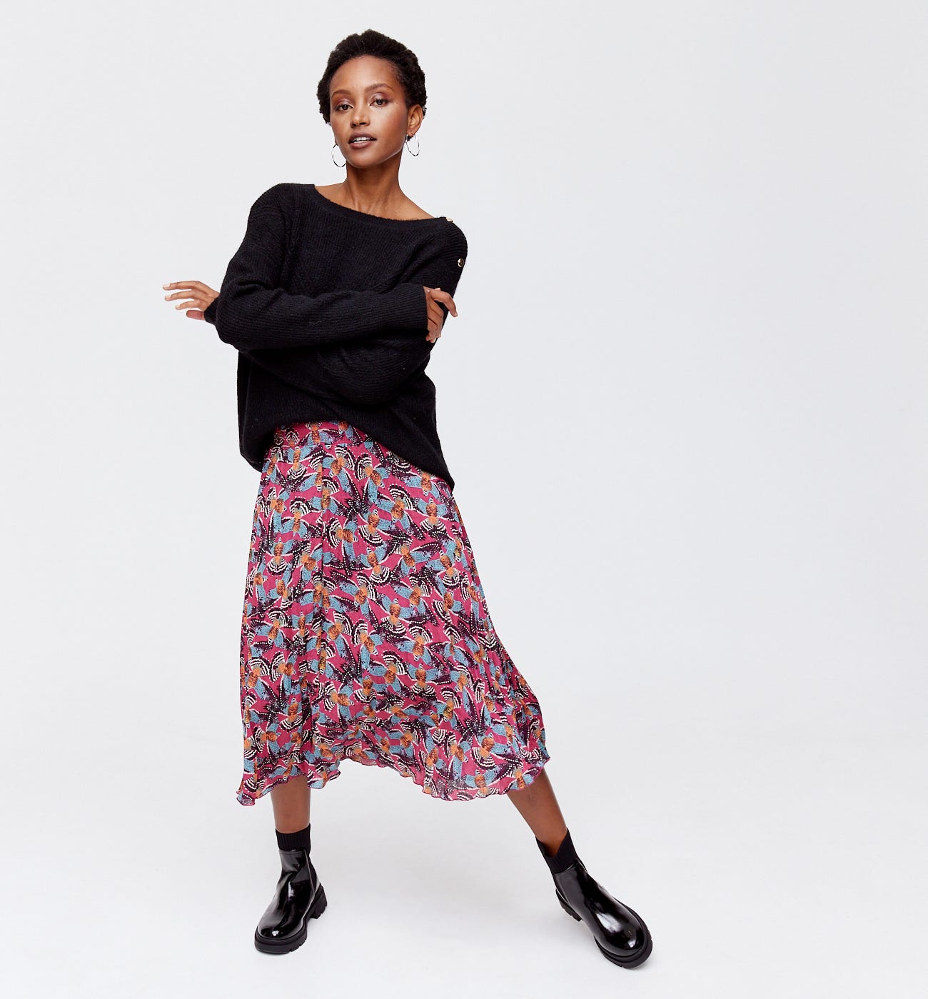 Promod-signed midi skirt