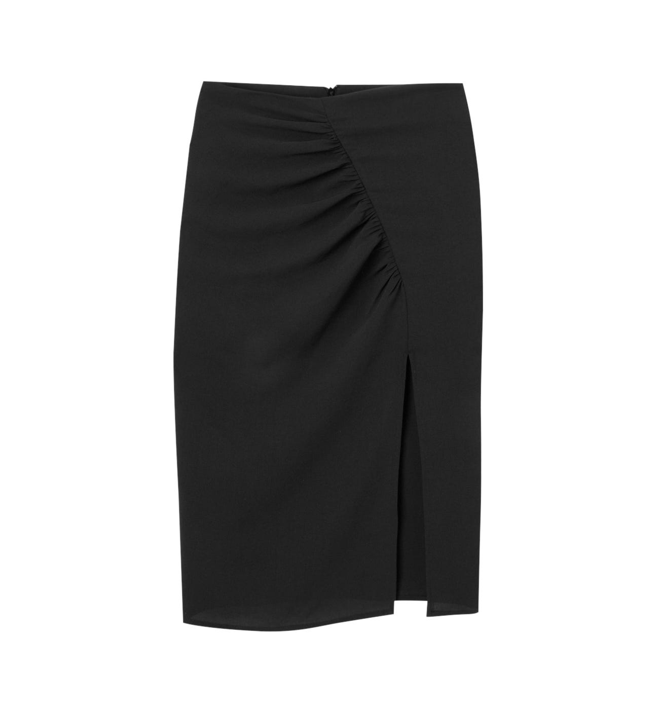 Jupe fendue unie Femme