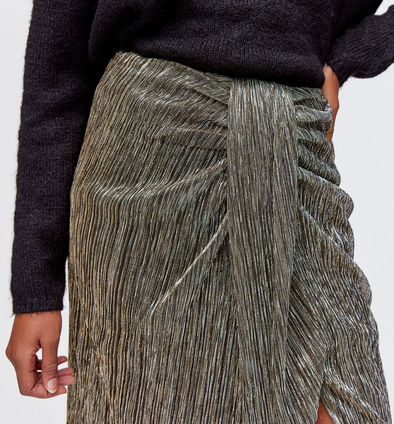 Jupe midi pailletée Femme