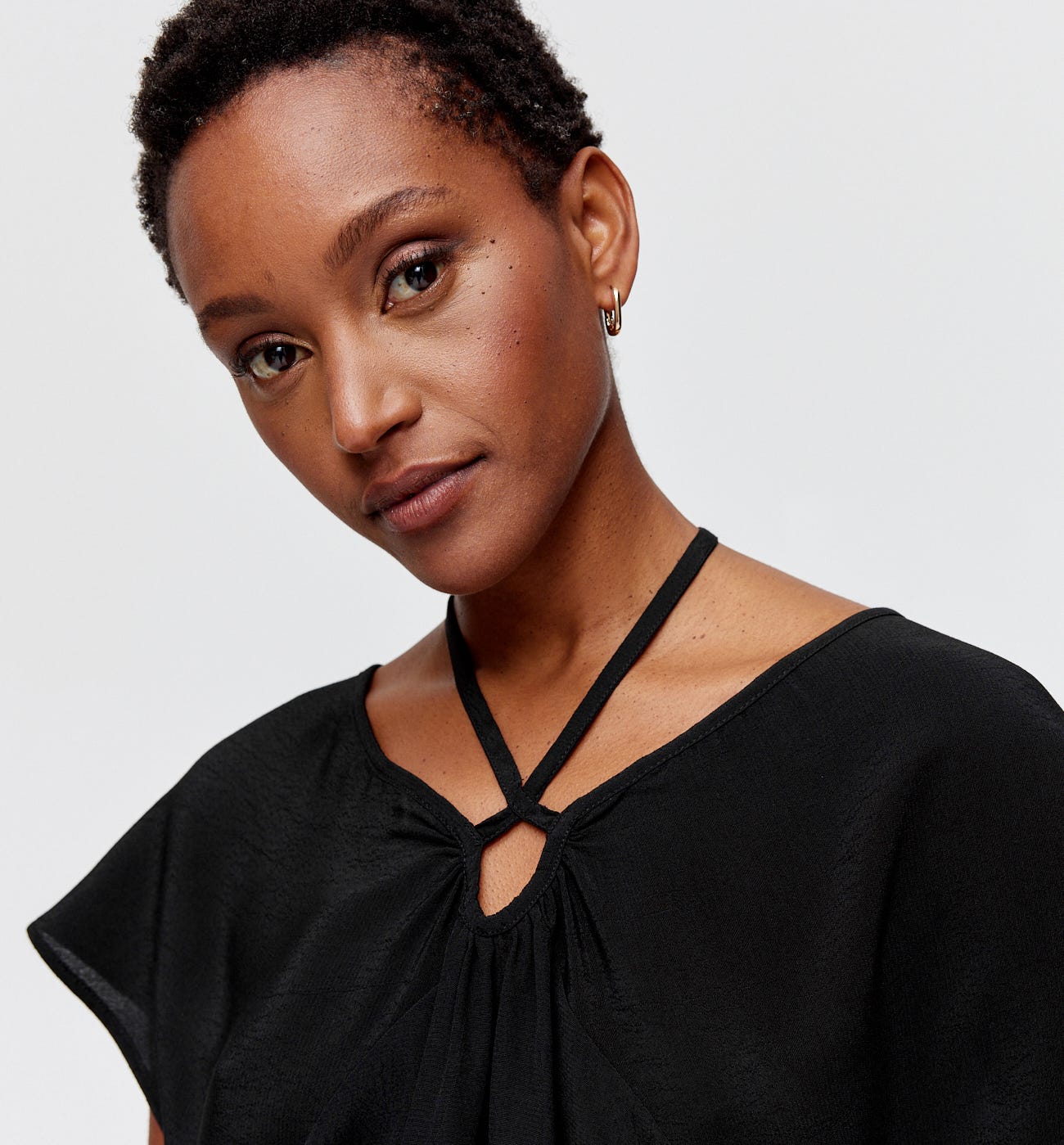Top décolleté fantaisie Femme