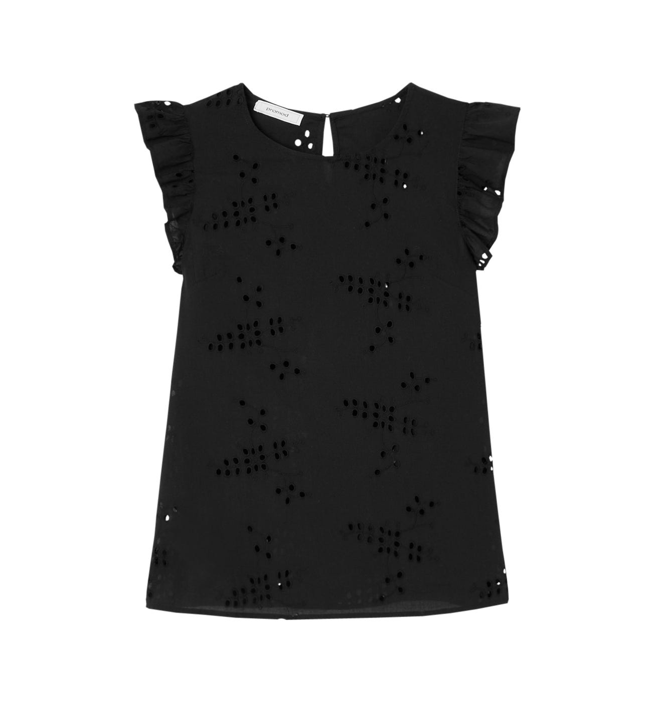 T-shirt en broderie anglaise