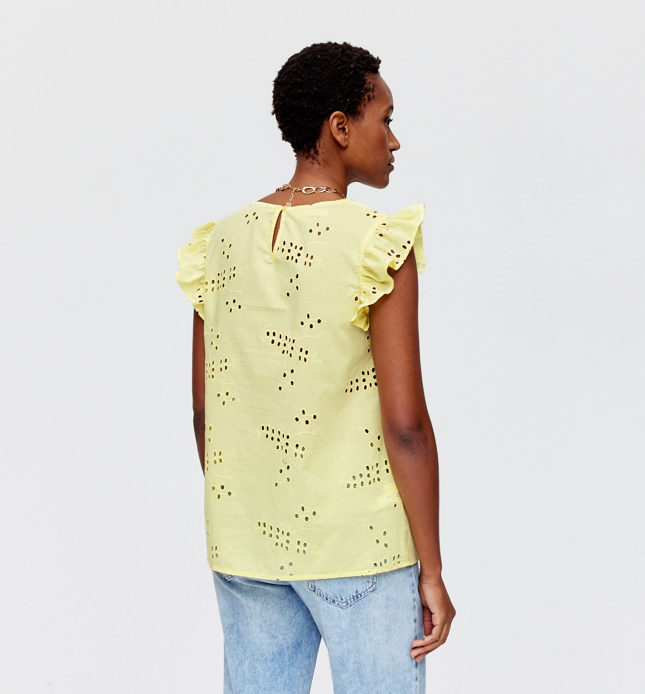 Shirt mit englischer Stickerei