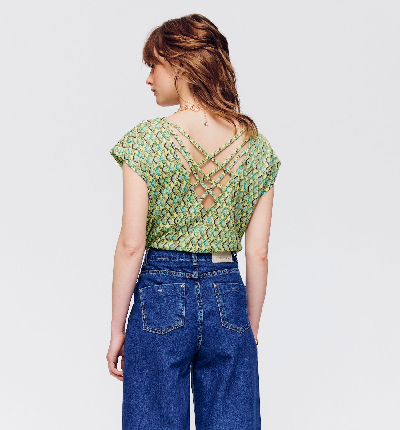 Top scollo retro