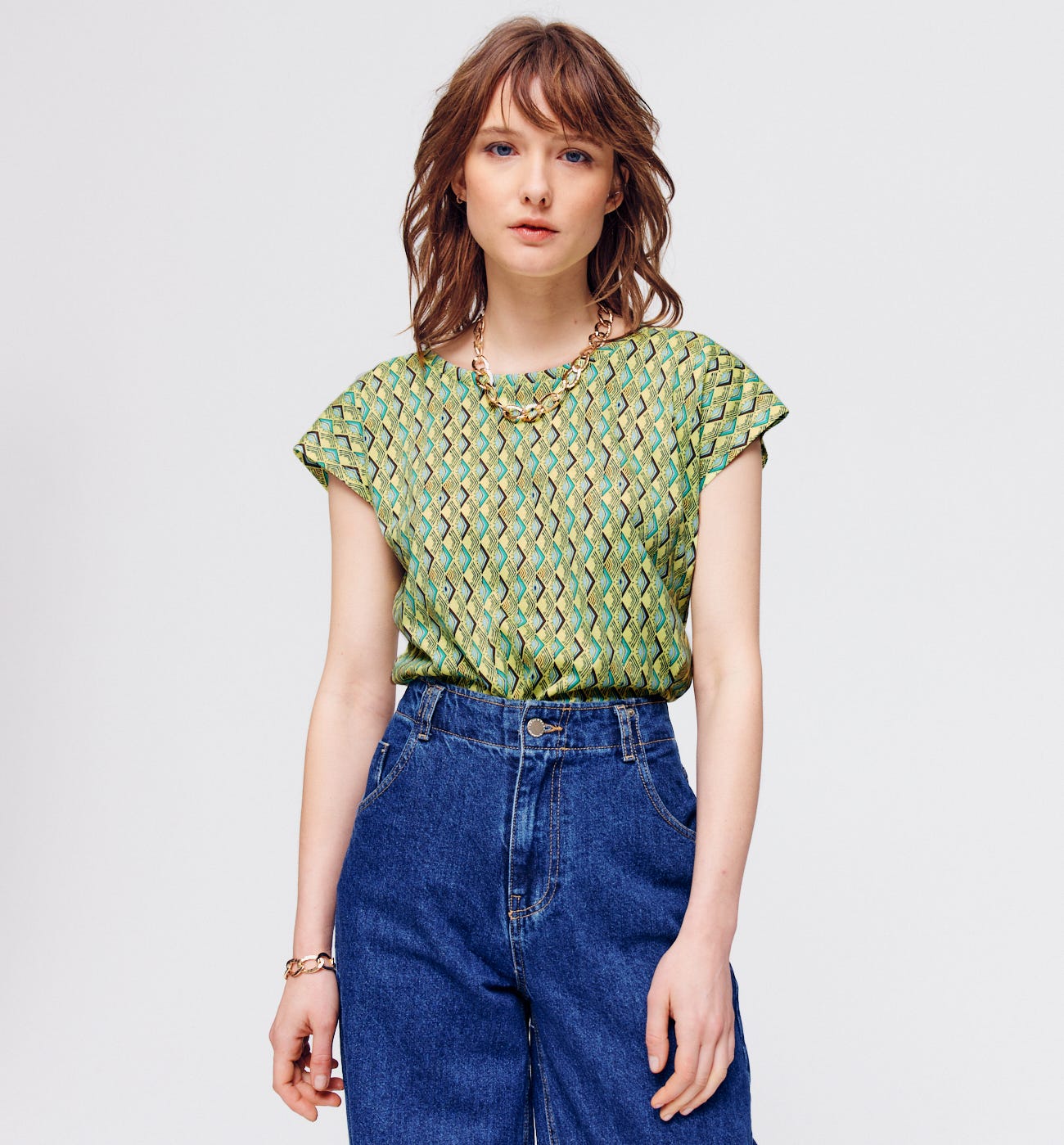 Top scollo retro