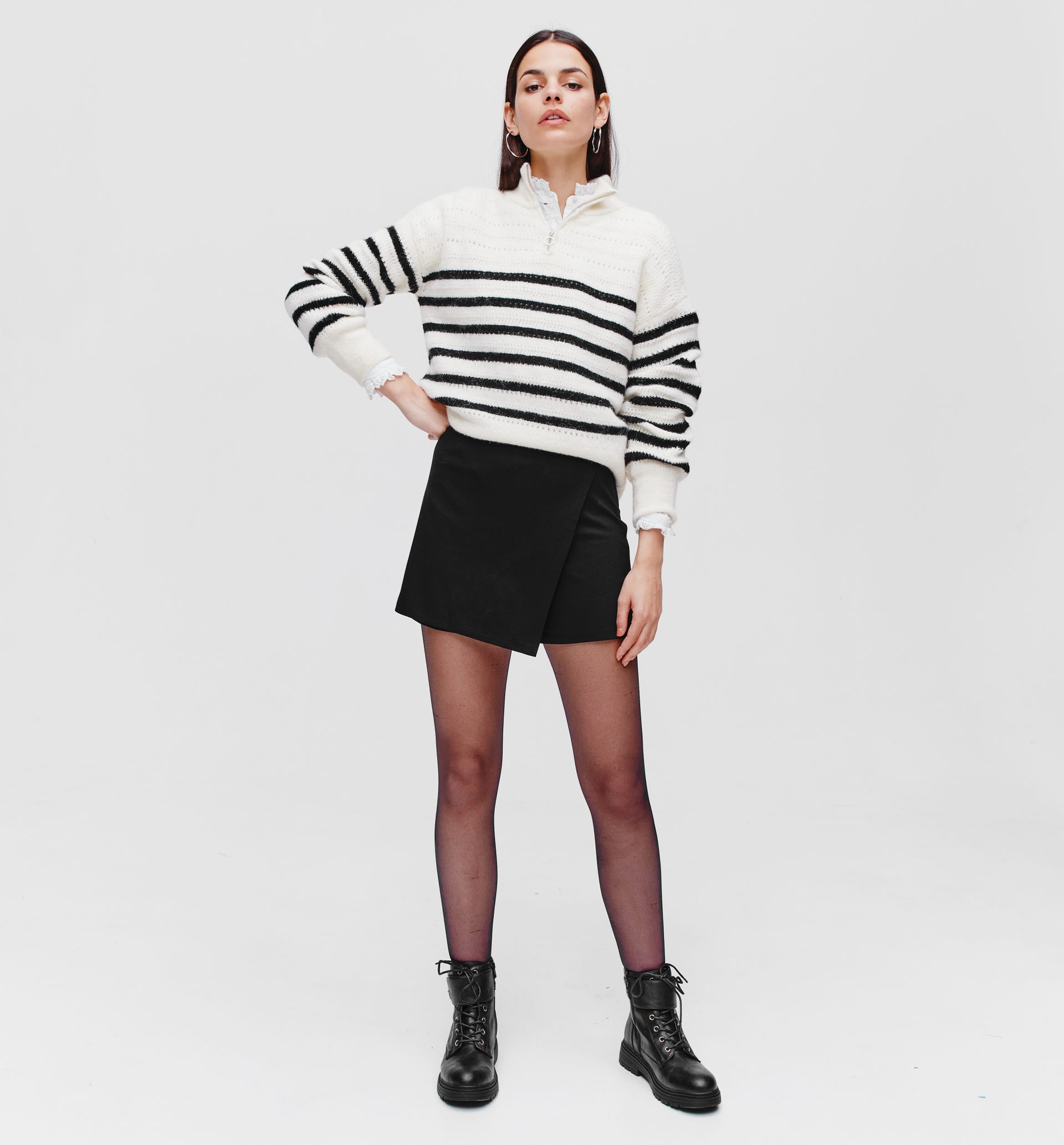 Jupe-short en jersey Femme