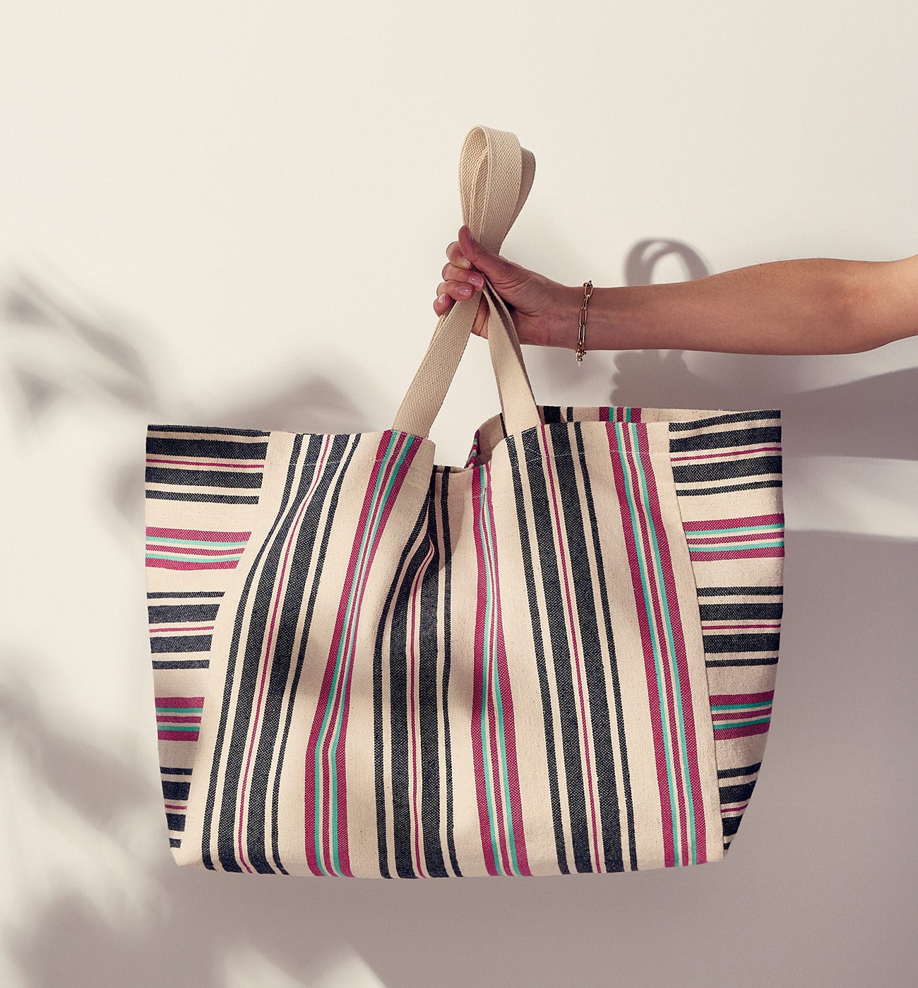 Maxi sac de plage rayé