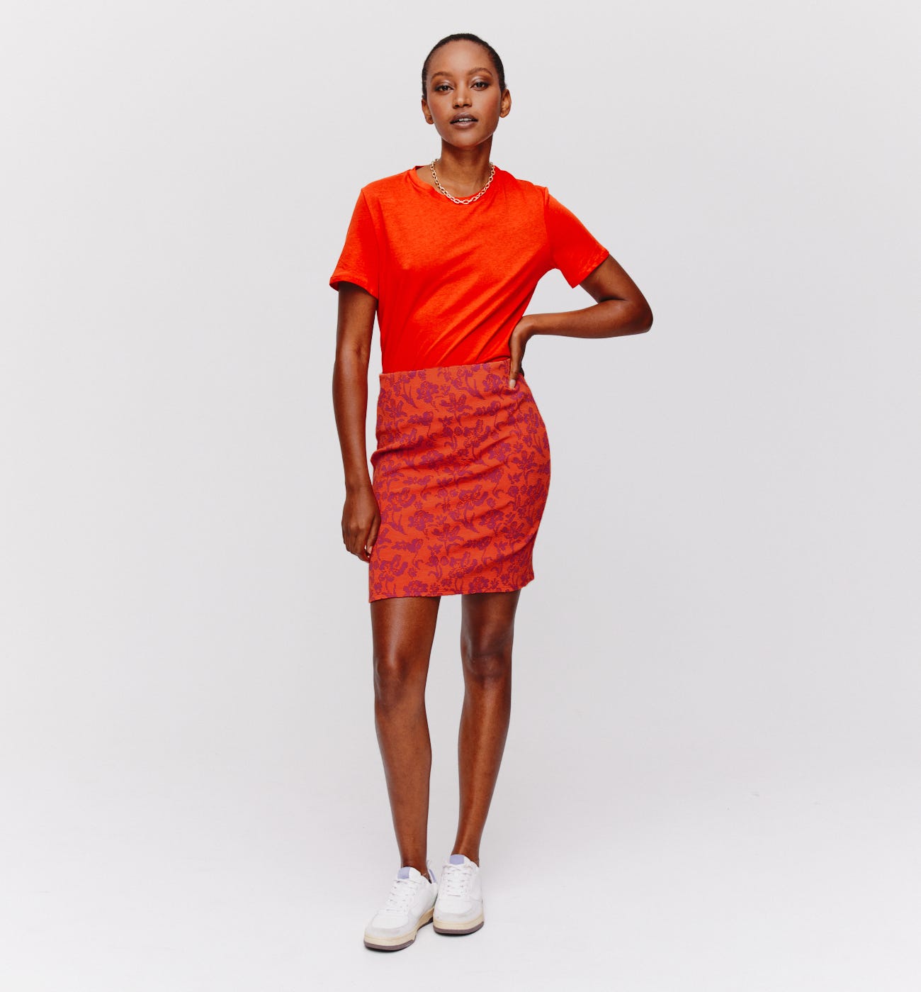 Milano jacquard jesey skirt