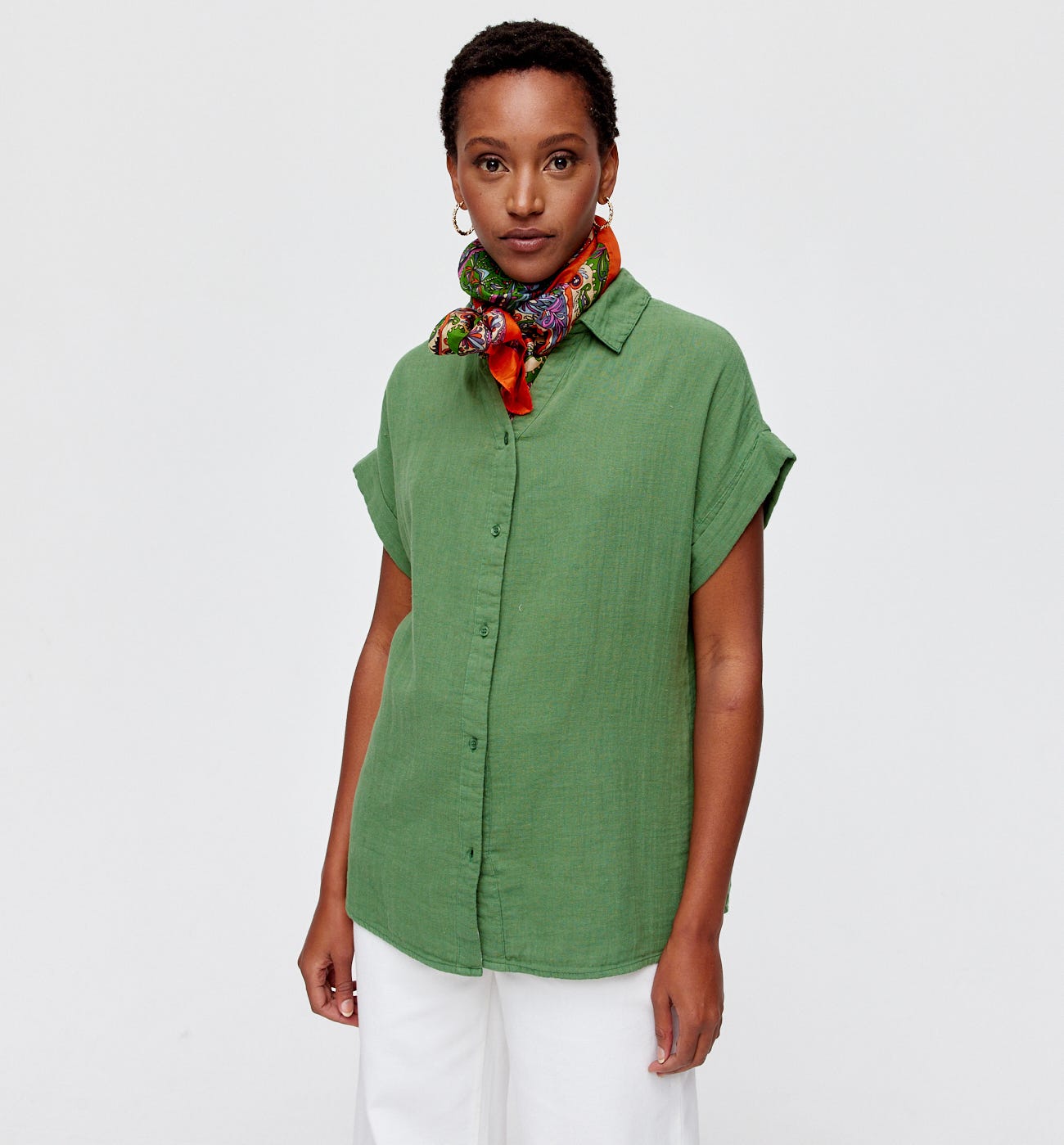 Chemisier en gaze de coton