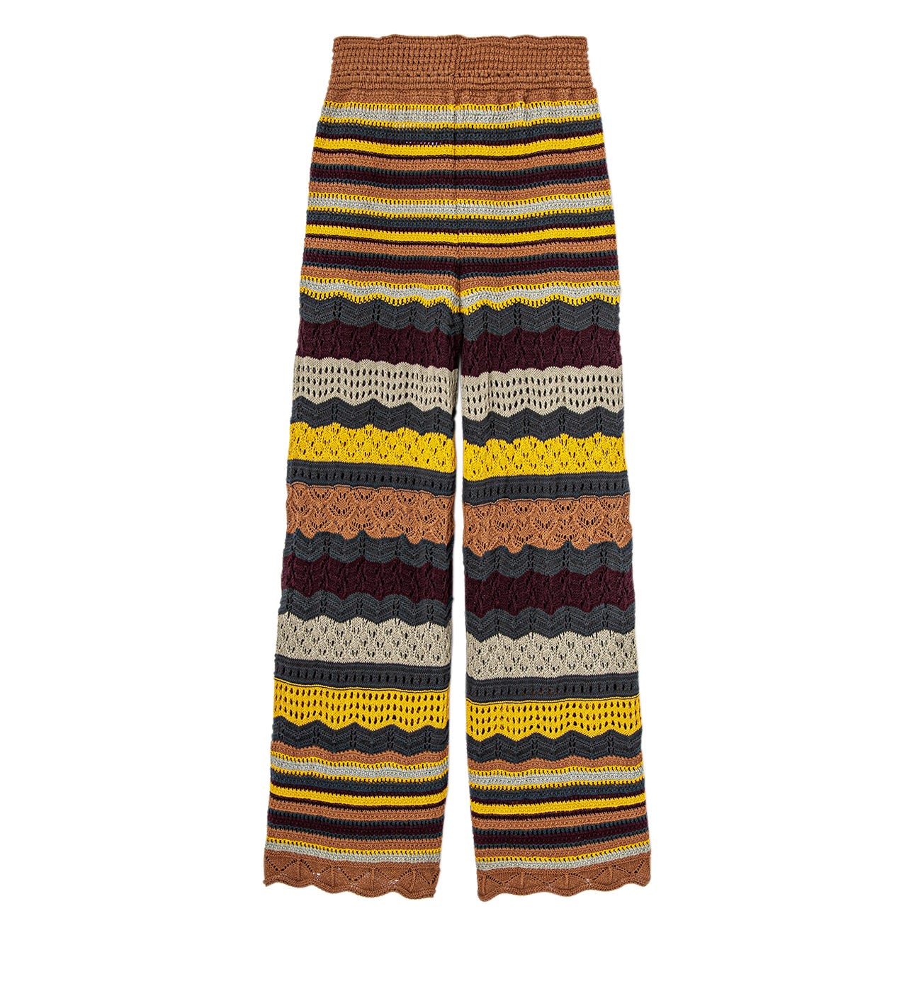 1970s crochet trousers
