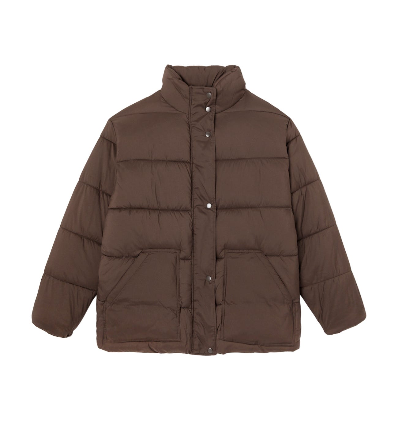 Plain padded jacket