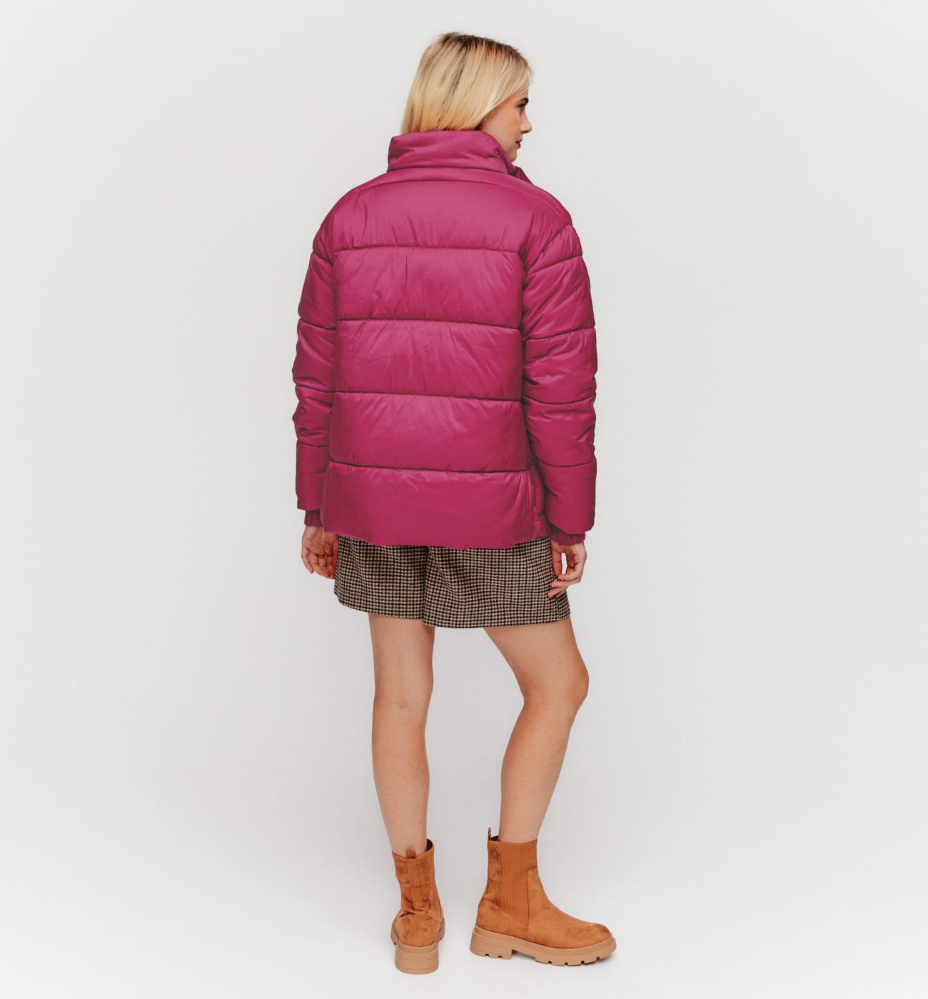 Plain padded jacket