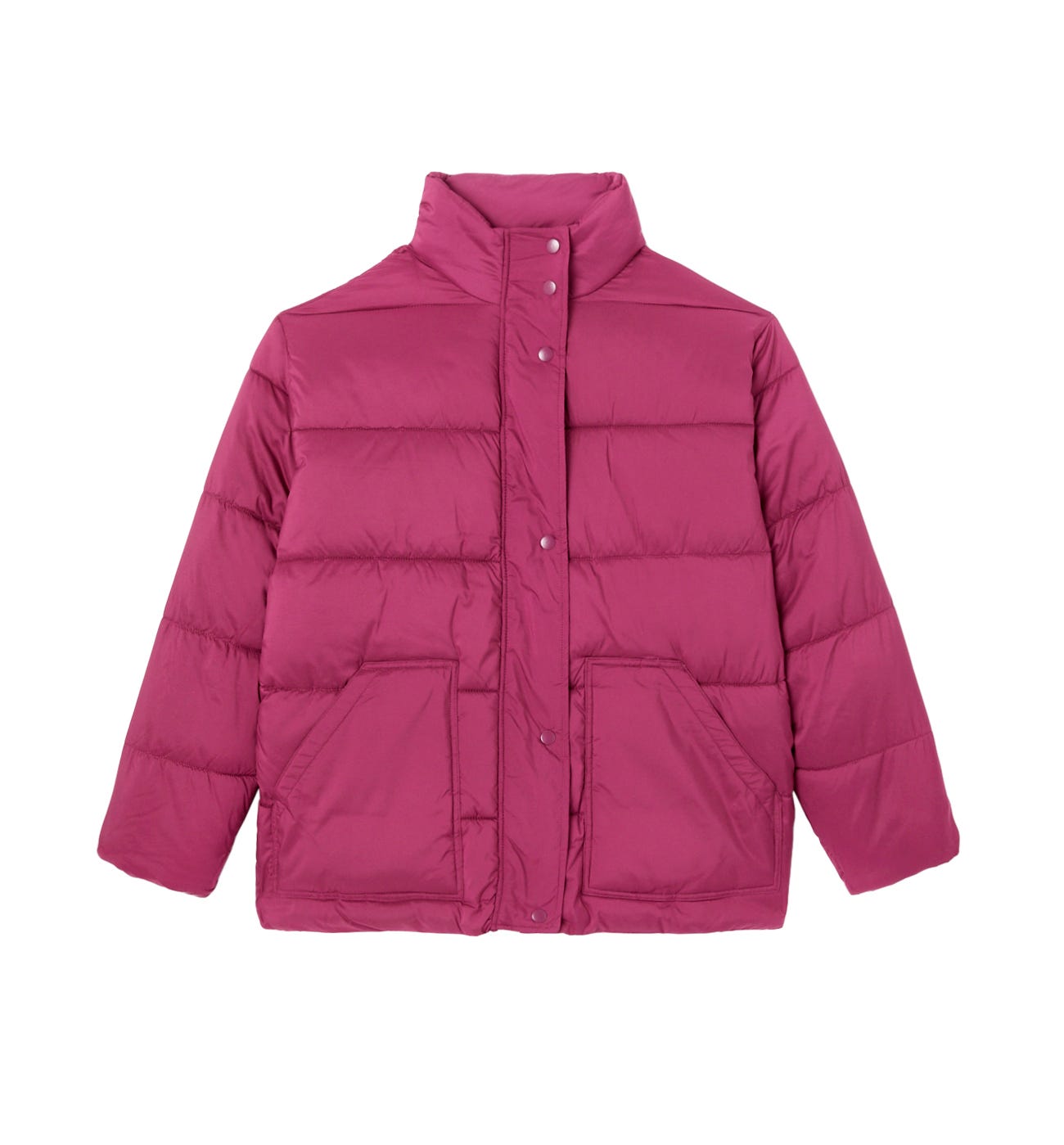 Plain padded jacket