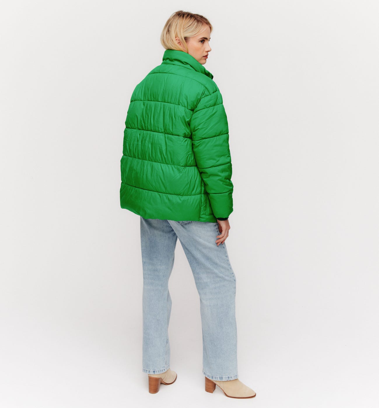 Plain padded jacket