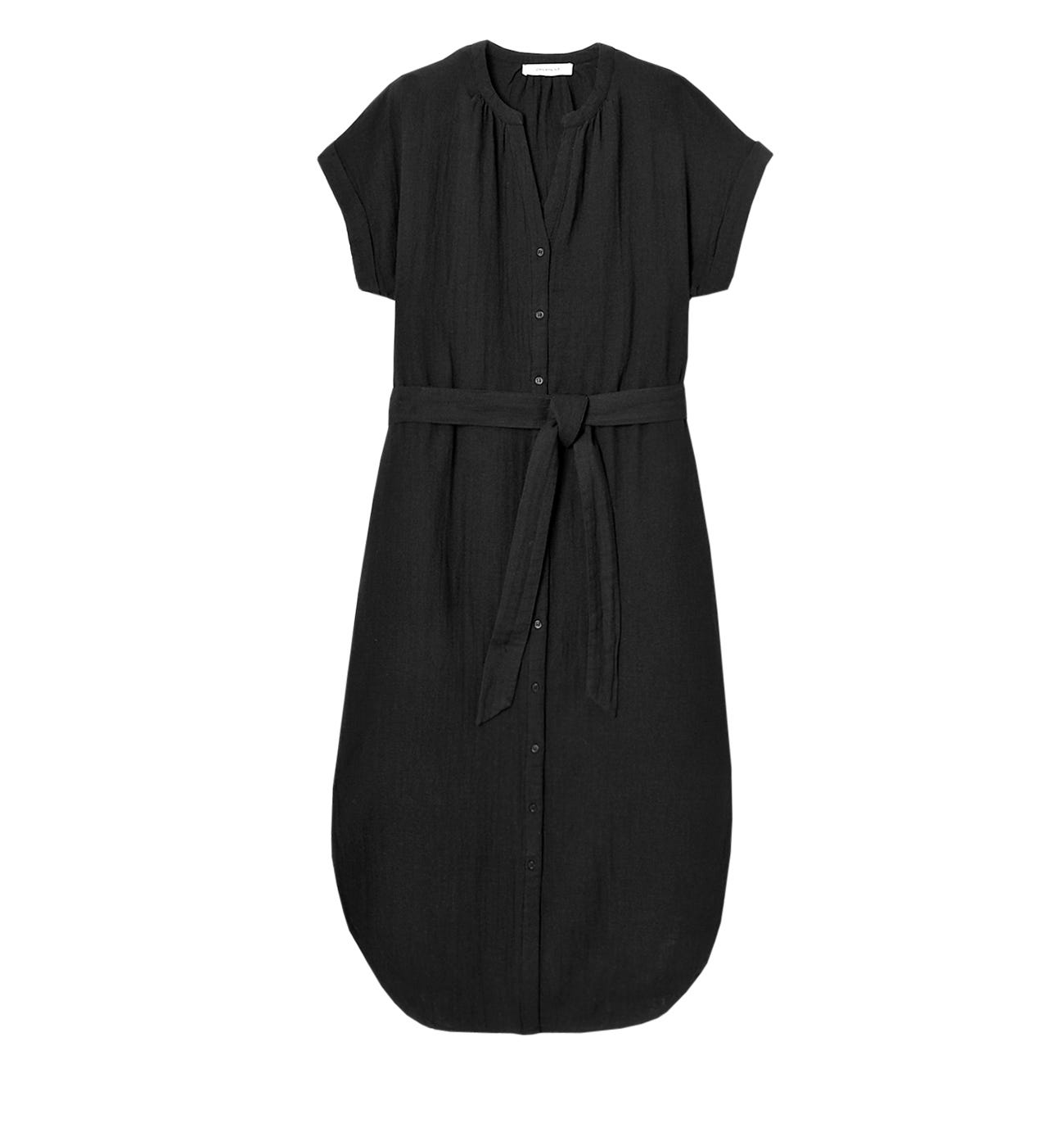 Robe midi en gaze de coton