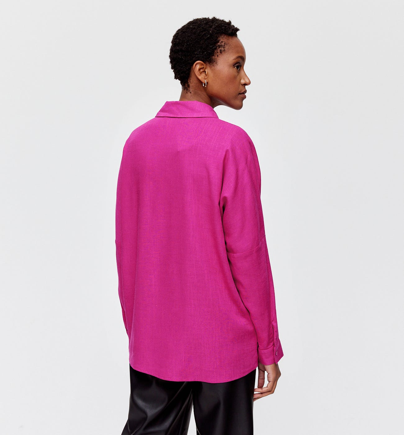 Unifarbene Bluse