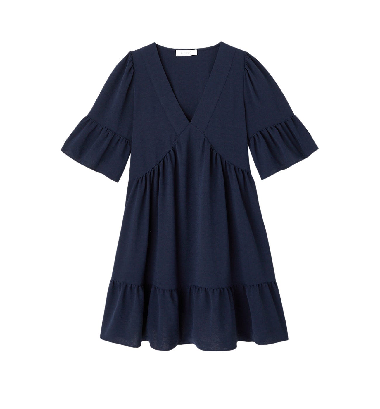Vestido baby doll liso