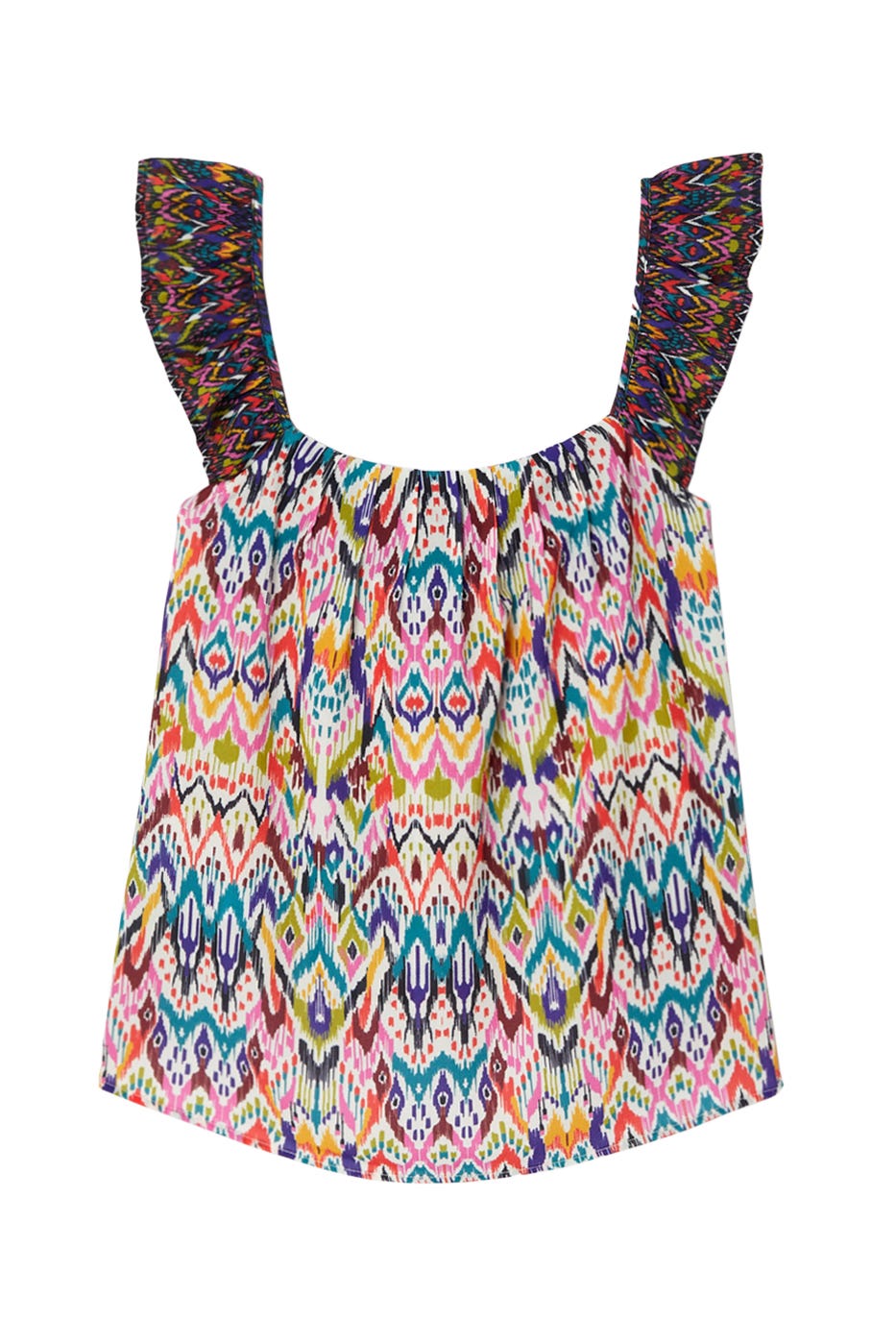 Top fantasia con spalline