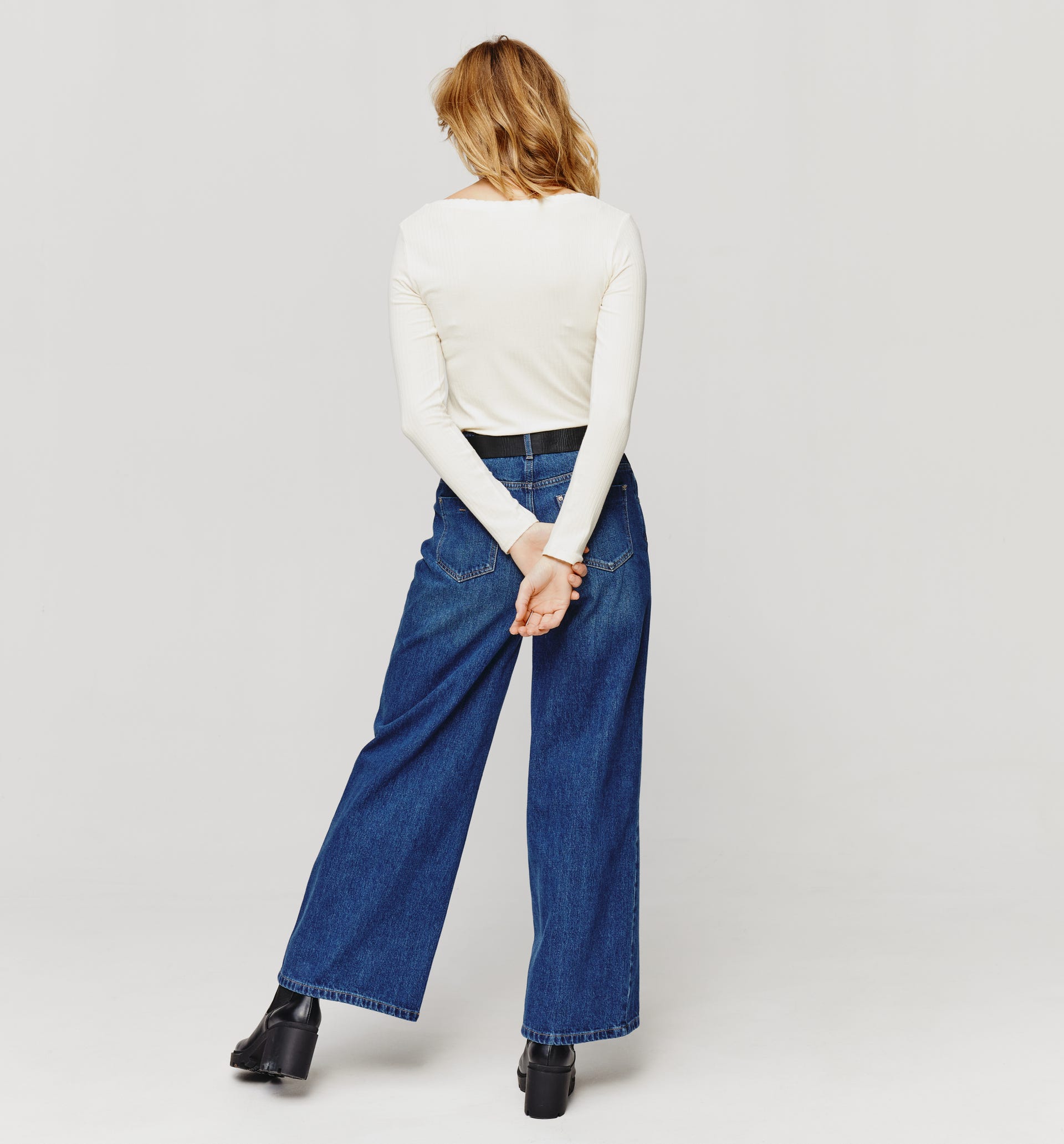 T-shirt côtelé Femme