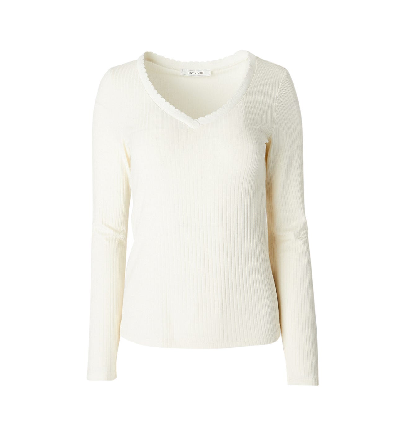 T-shirt côtelé Femme