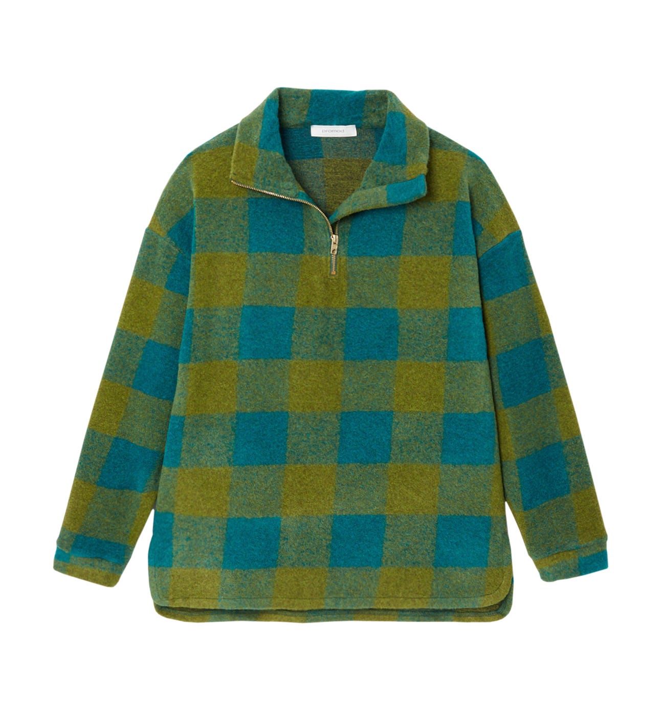 Sweat-shirt à carreaux Femme