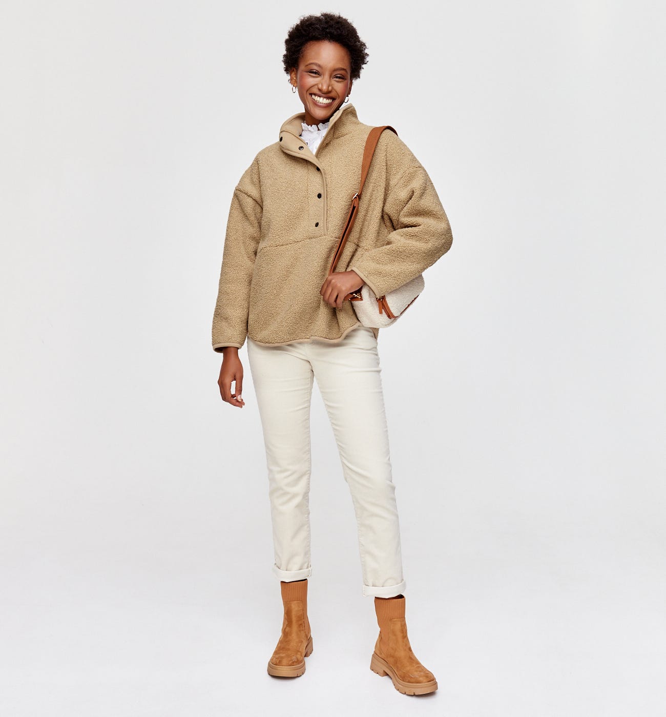 Bouclé sweatshirt
