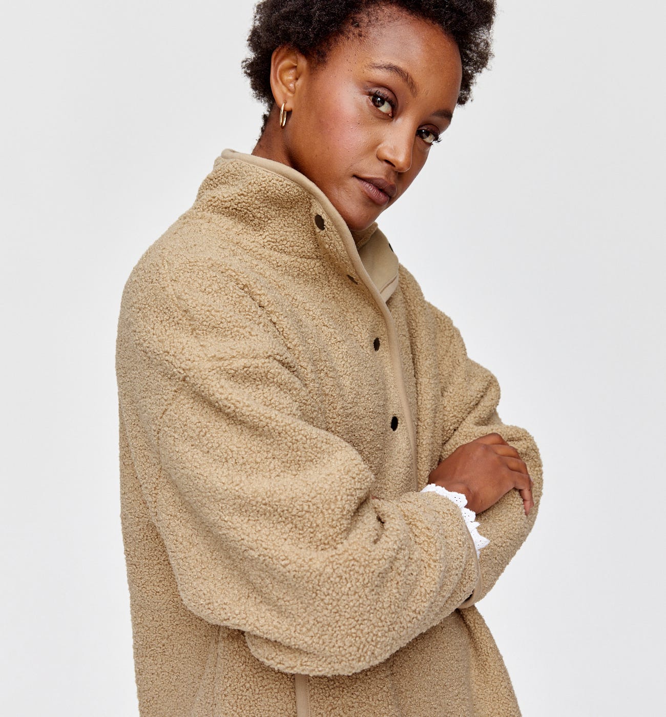 Bouclé sweatshirt