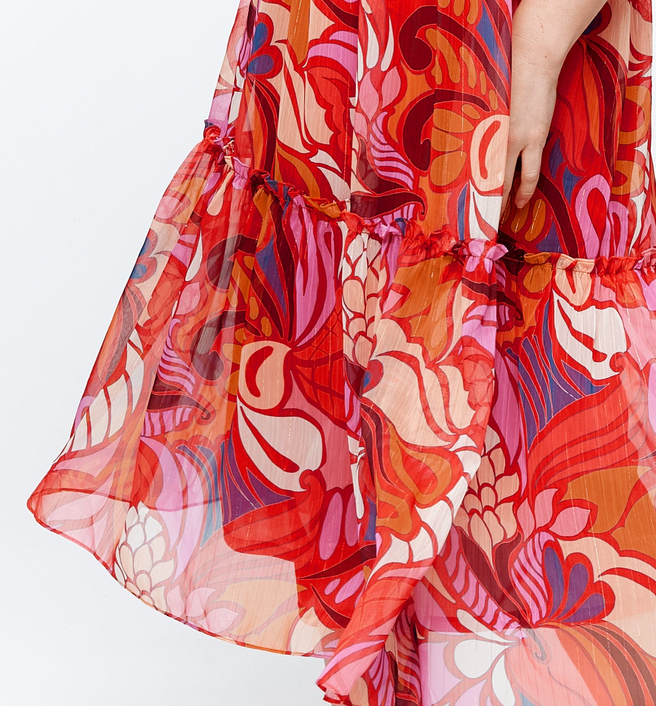 Vestito stampato con spalline