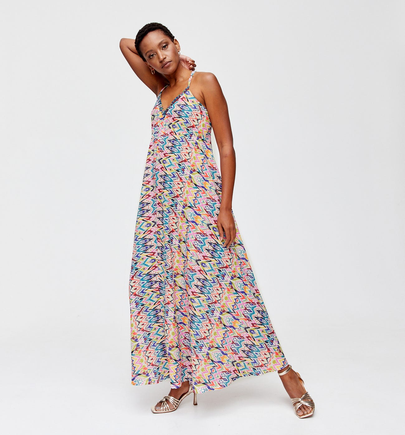 Vestido largo tirantes