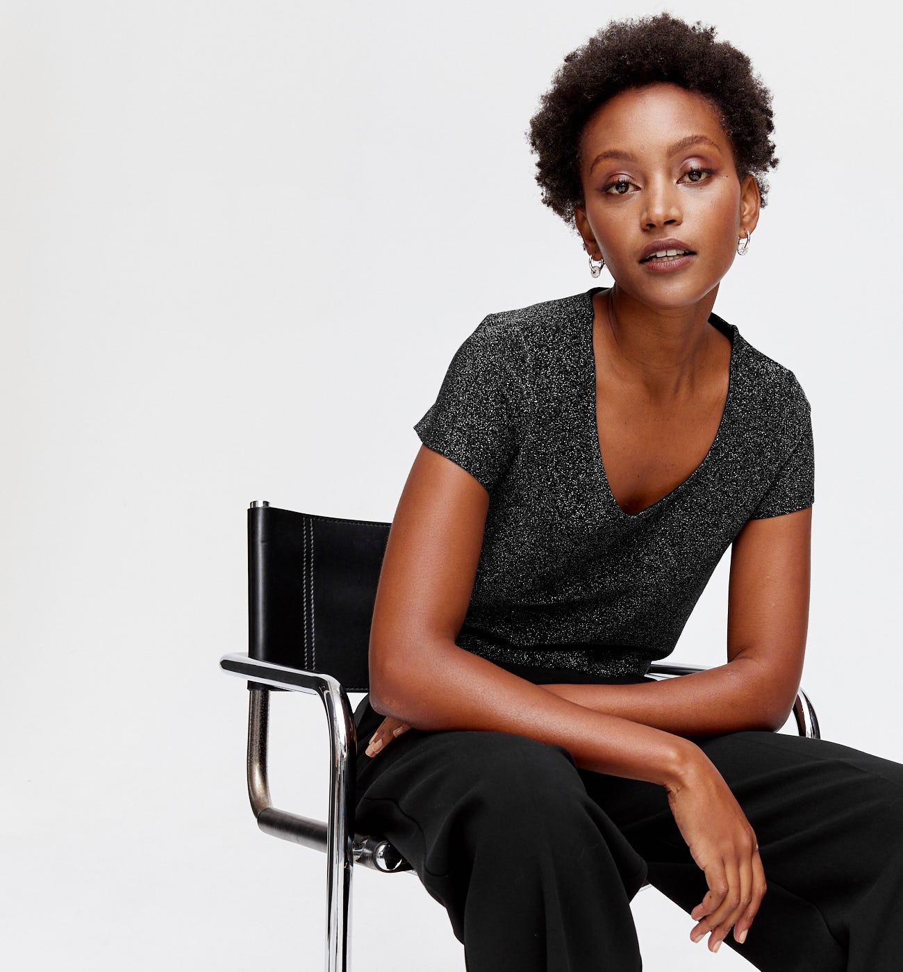 T-shirt à paillettes Femme