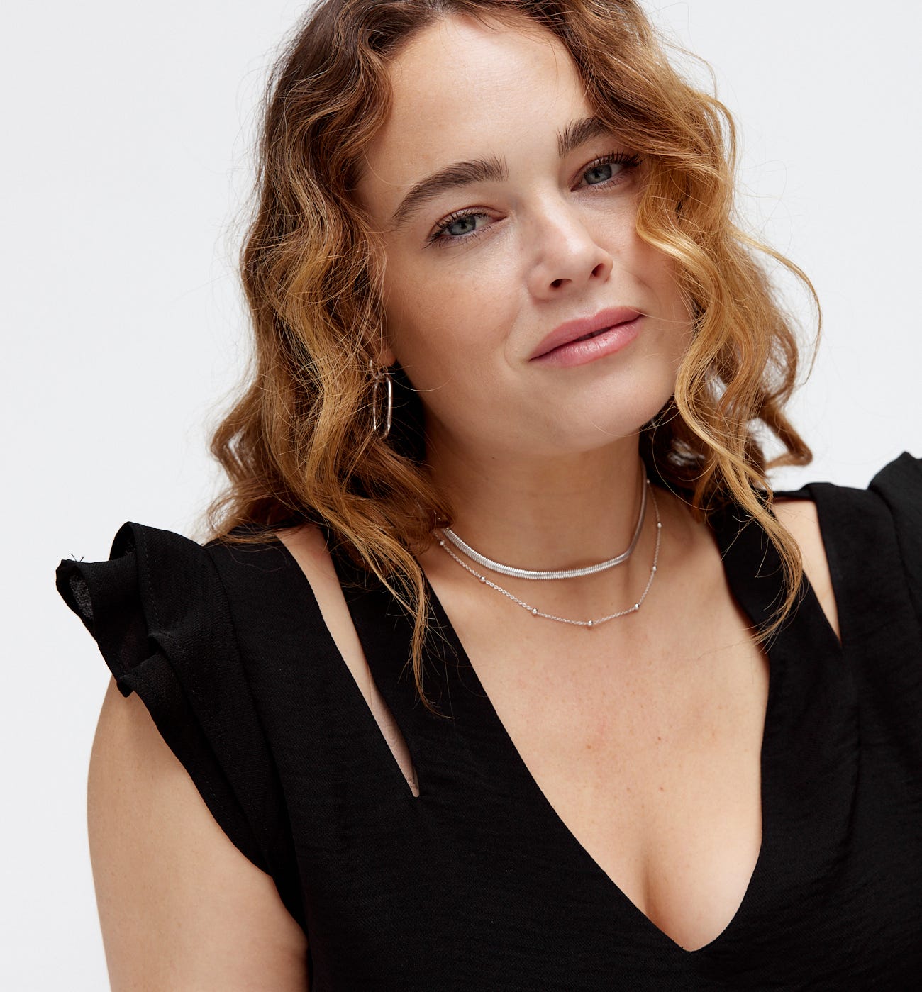 Cut-out detail blouse