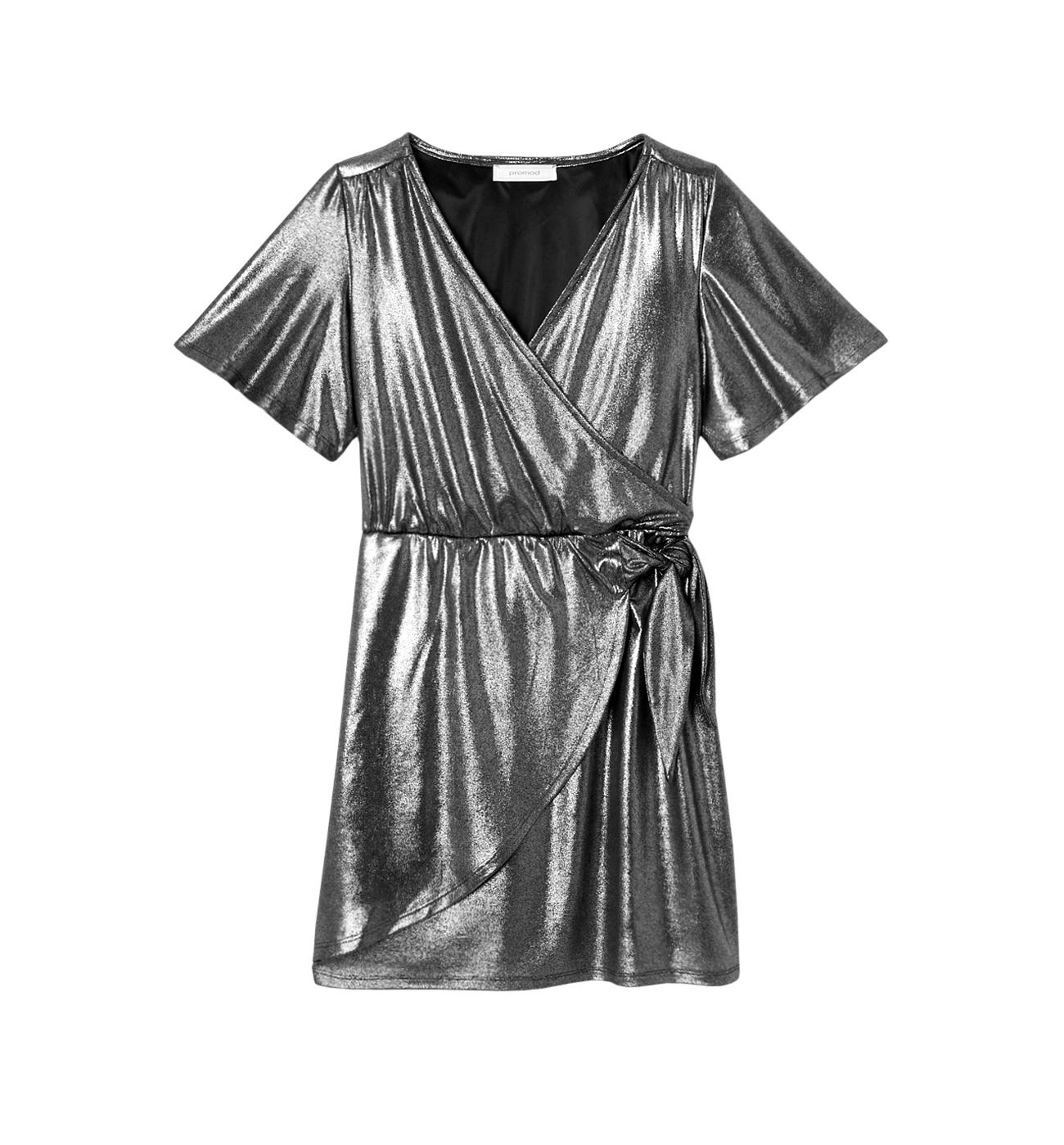 Vestido efecto metalizado
