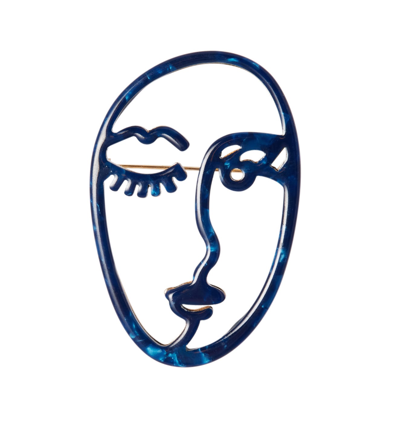 Broche visage Femme