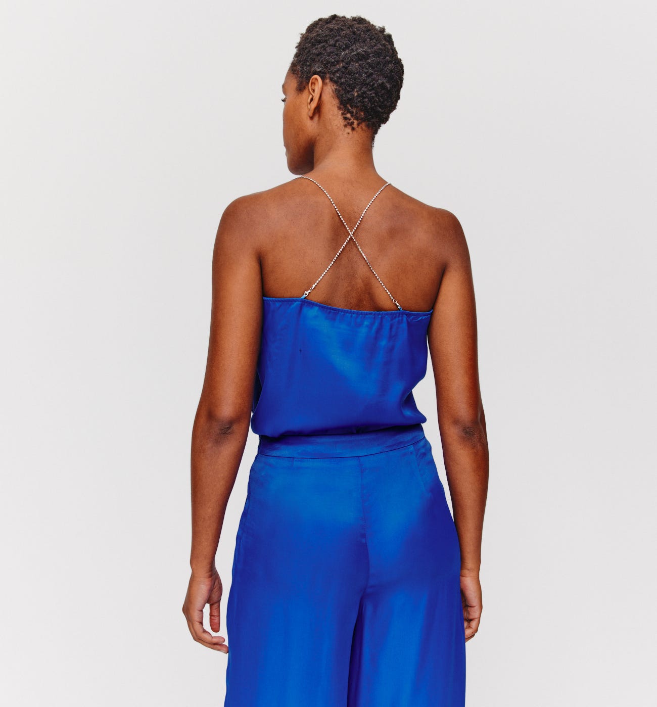 Wide silky trousers
