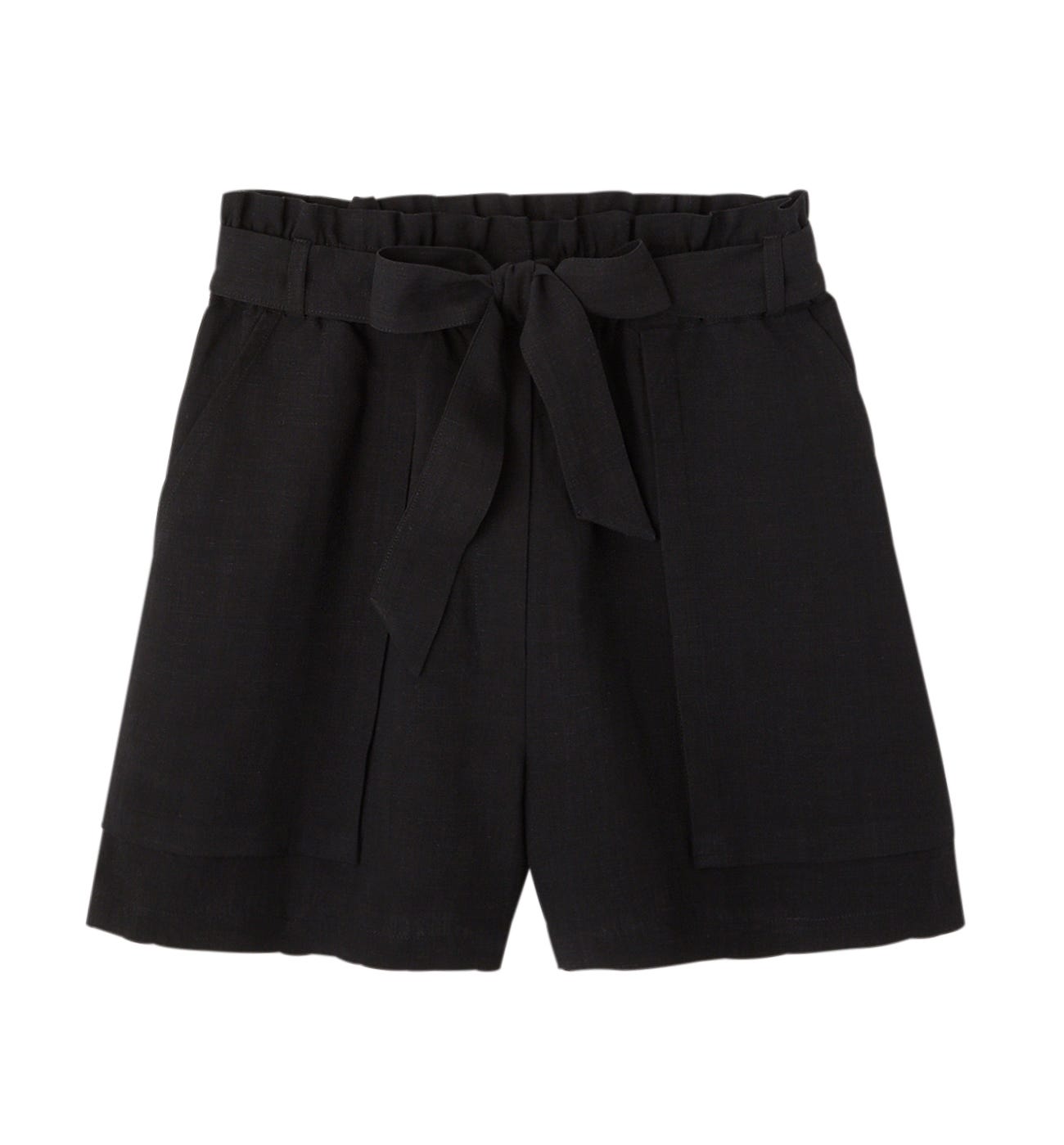 Linen blend shorts