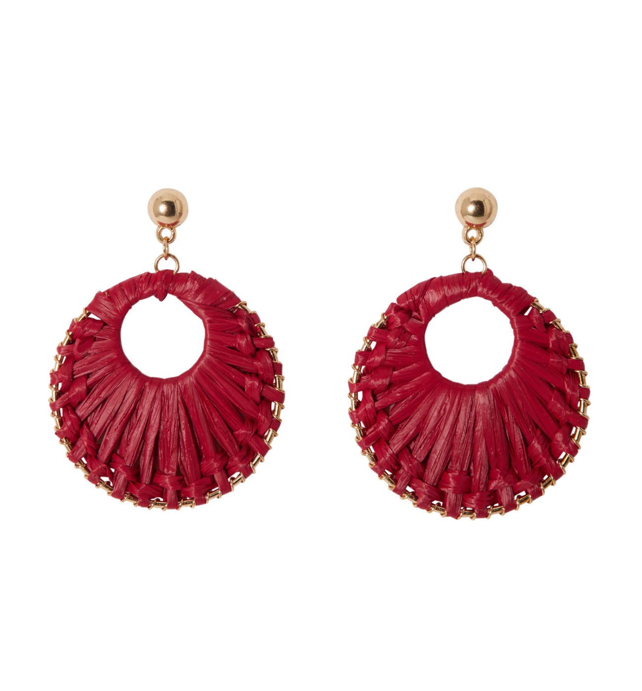 Pendientes rafia