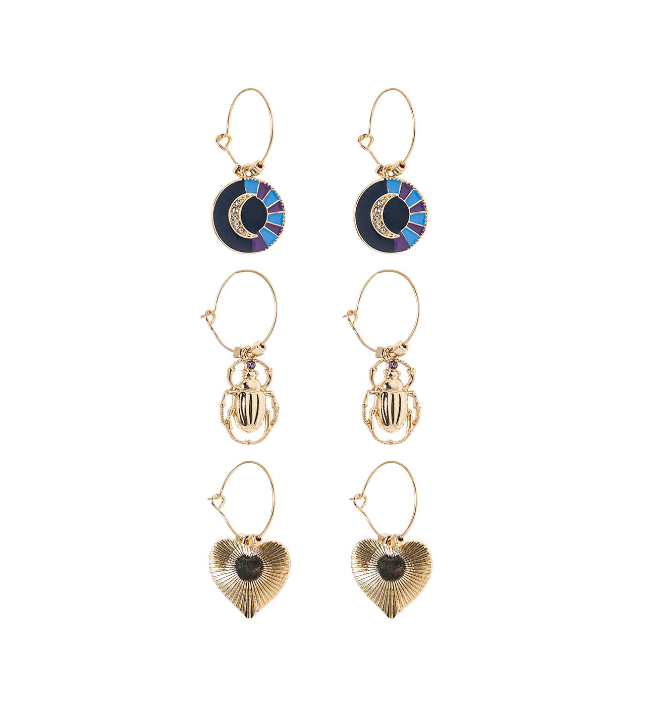 Pendientes (lote de 3)