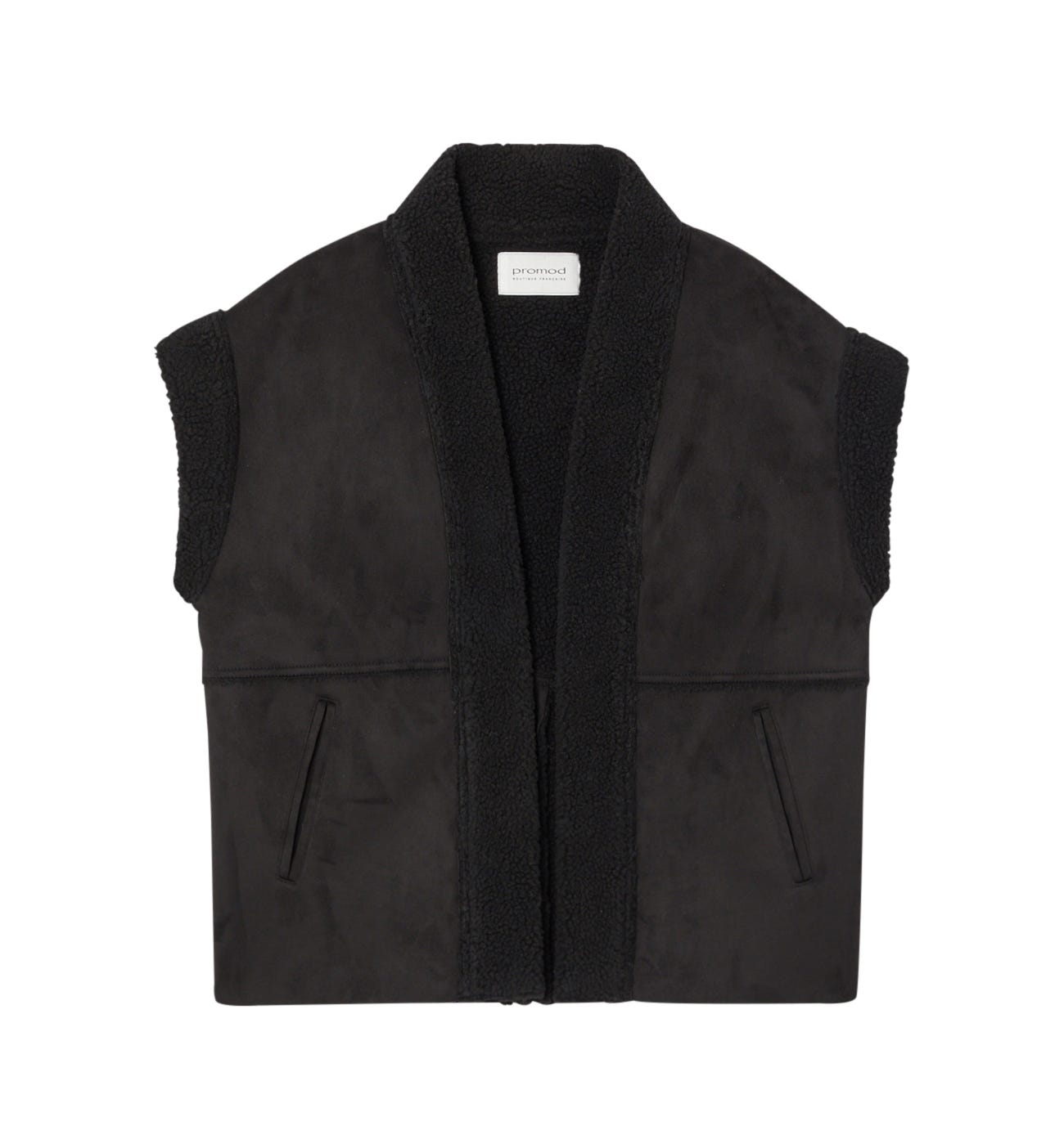 Sleeveless jacket Black