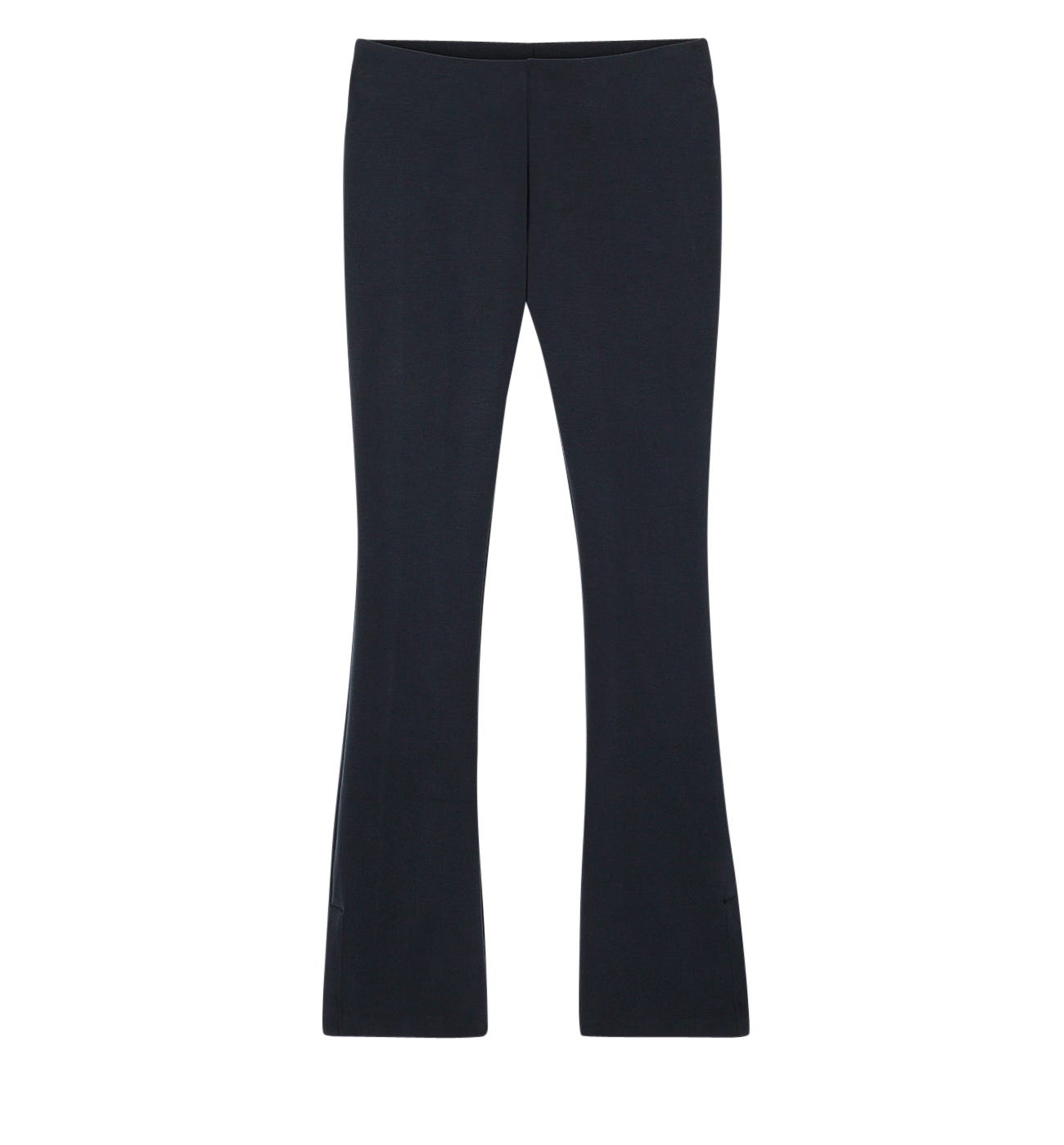 Flared jersey trousers