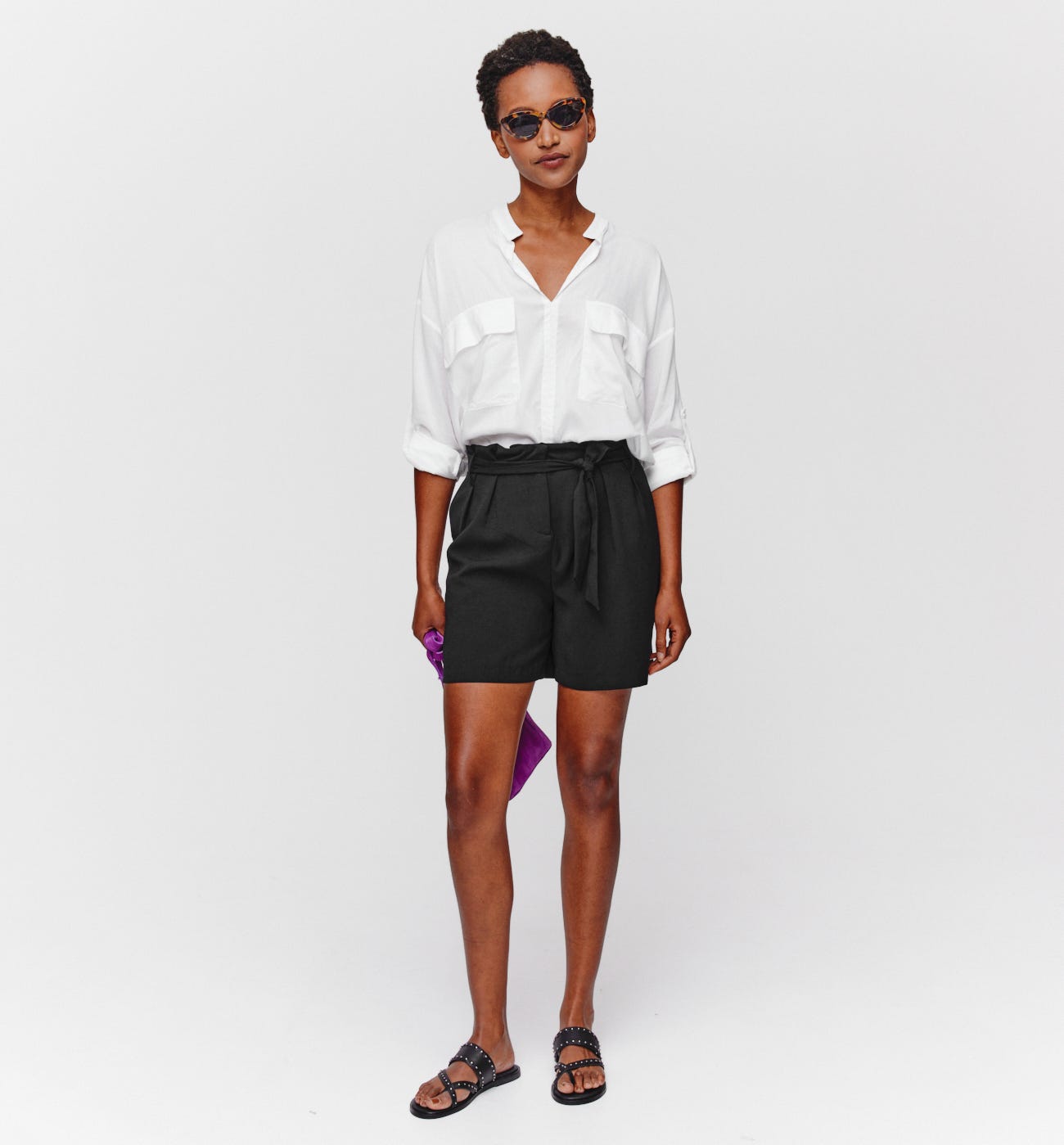 Short taille haute Femme