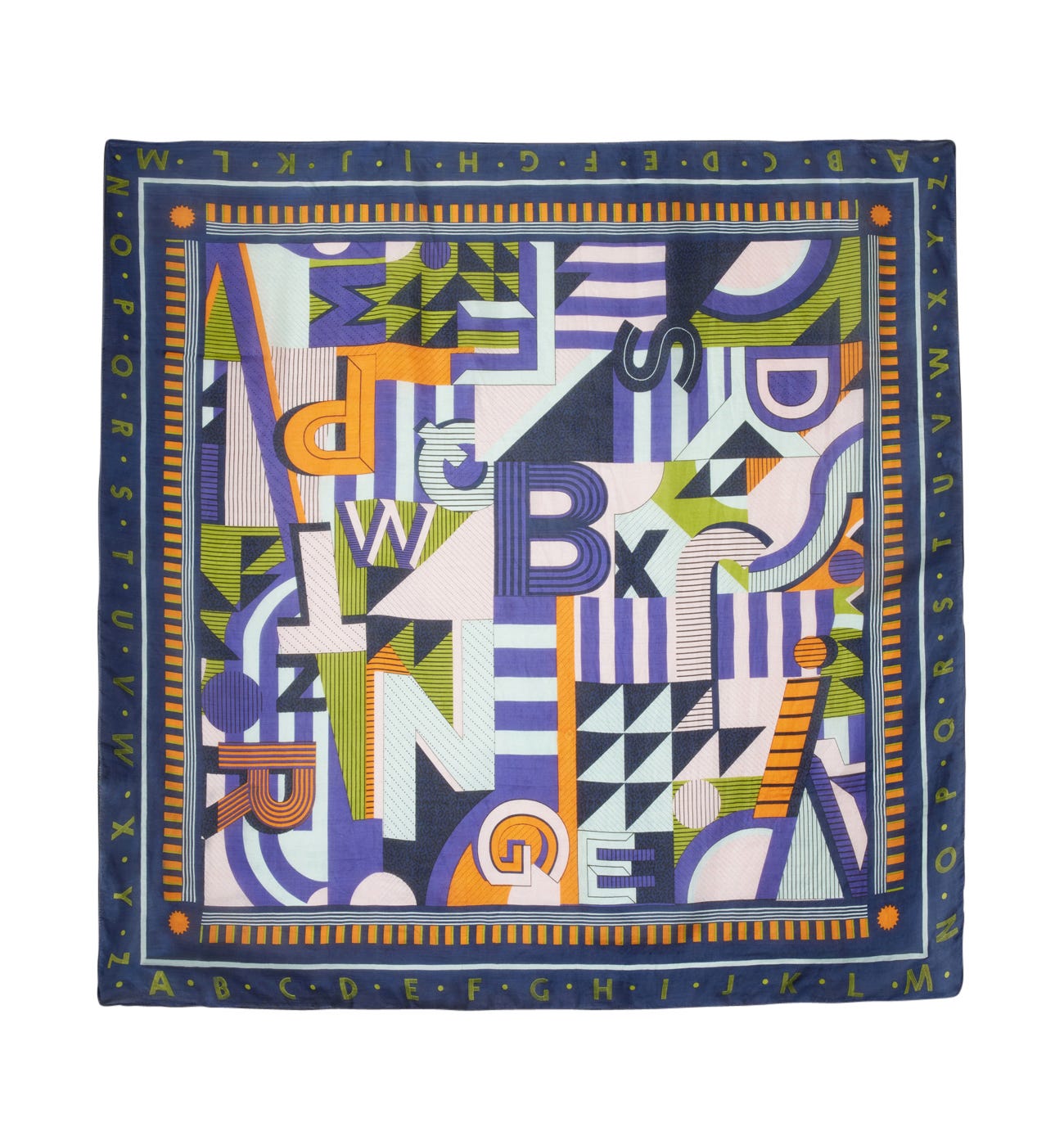 Foulard en soie ABCdaire