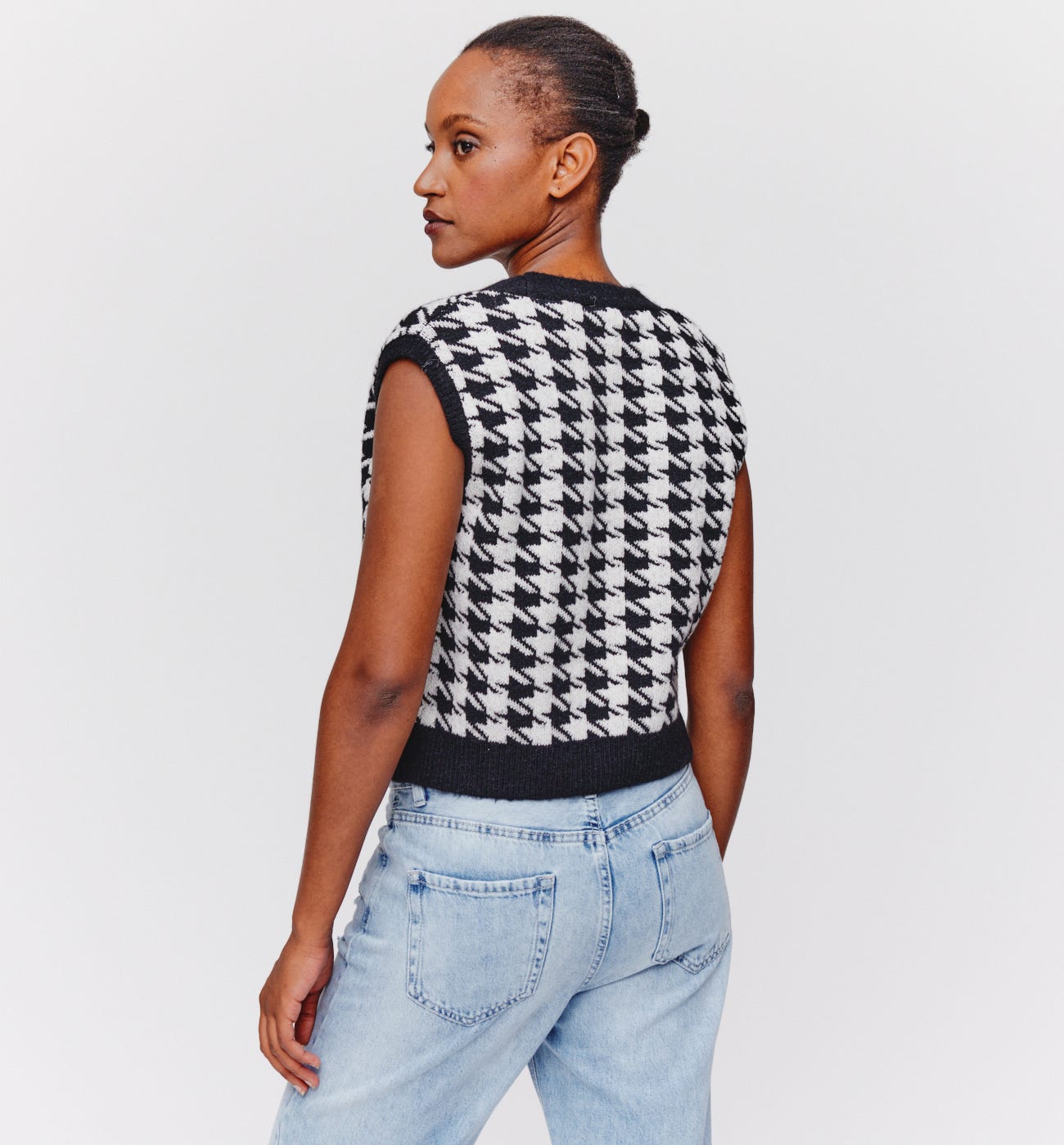 Checked waistcoat