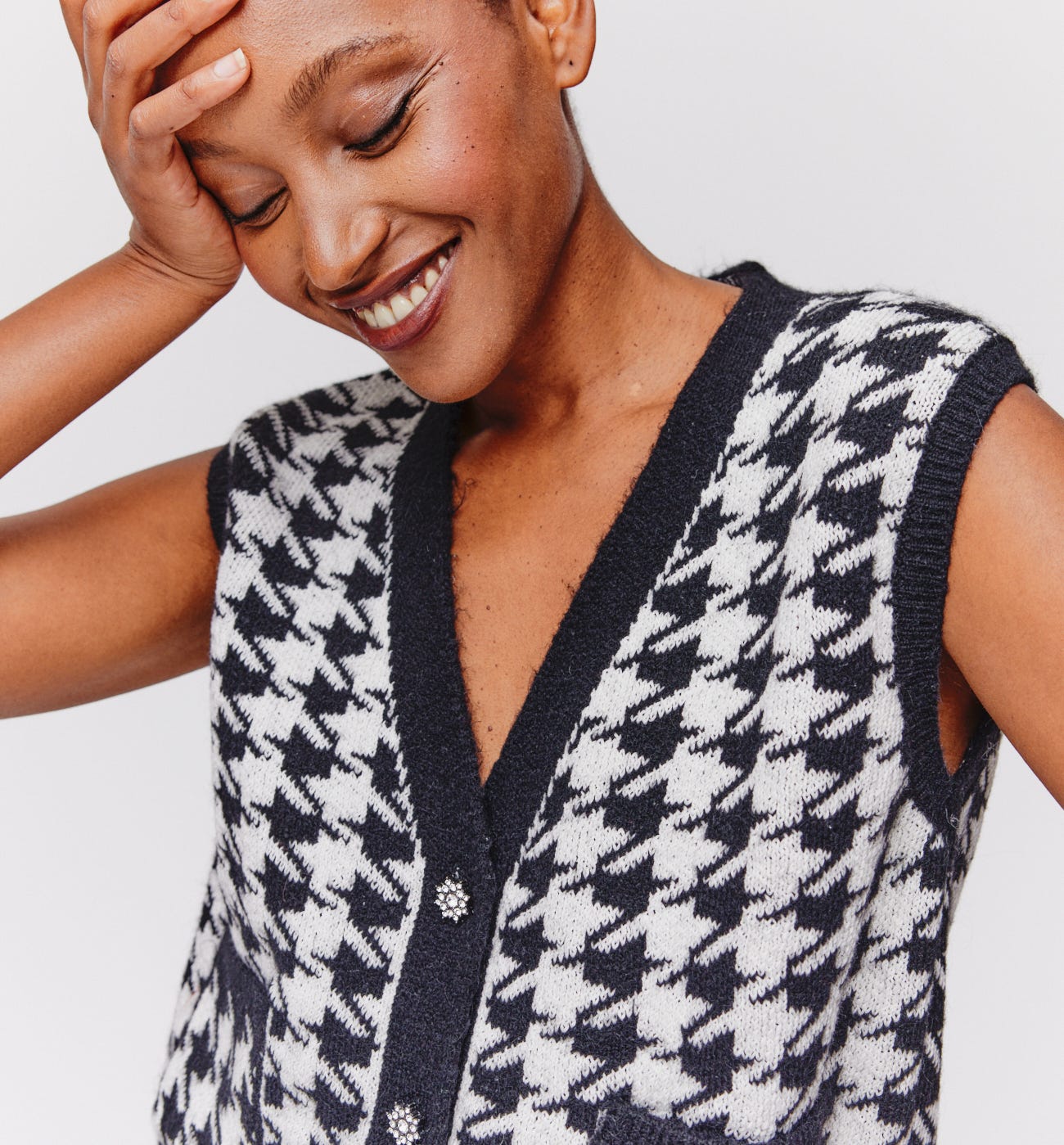 Checked waistcoat