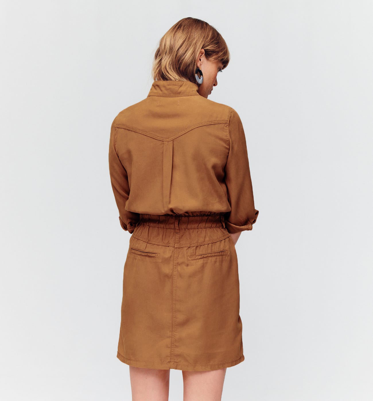Vestido safari lyocell