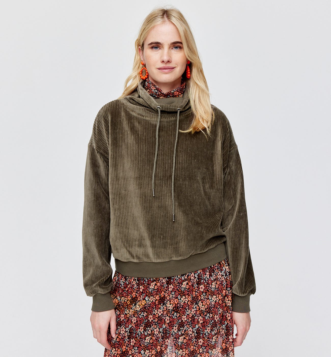 Sweatshirt aus Feincord